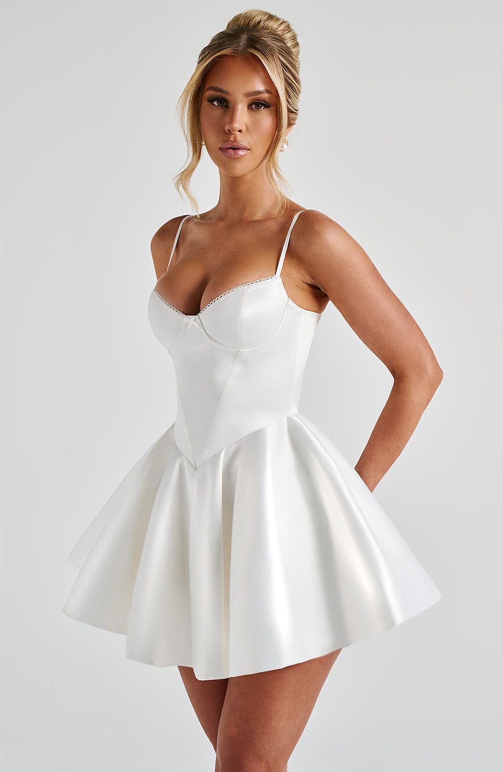 Poppy Mini Dress - Ivory - Napalia