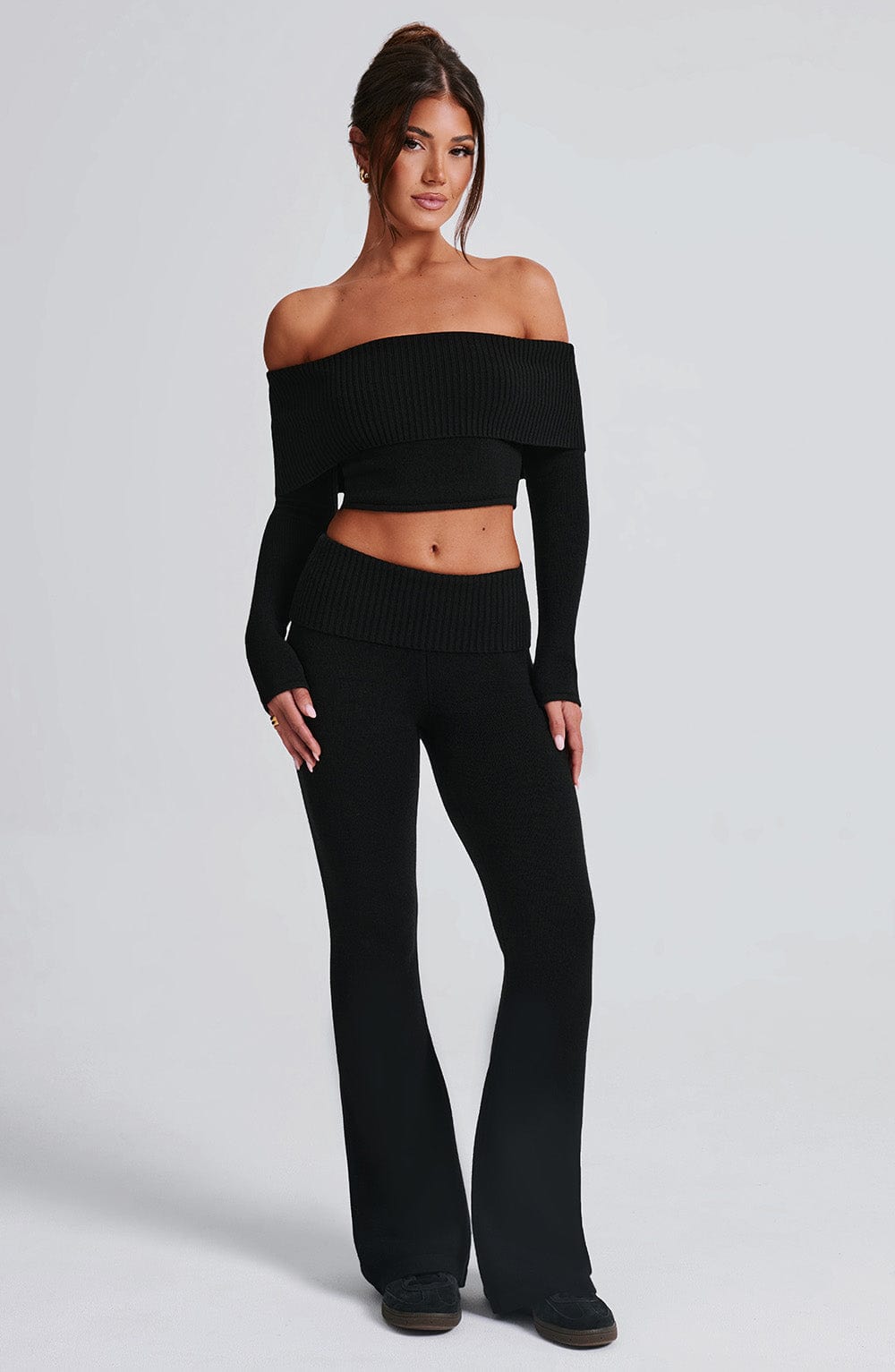 Portia Knit Top - Black - Napalia