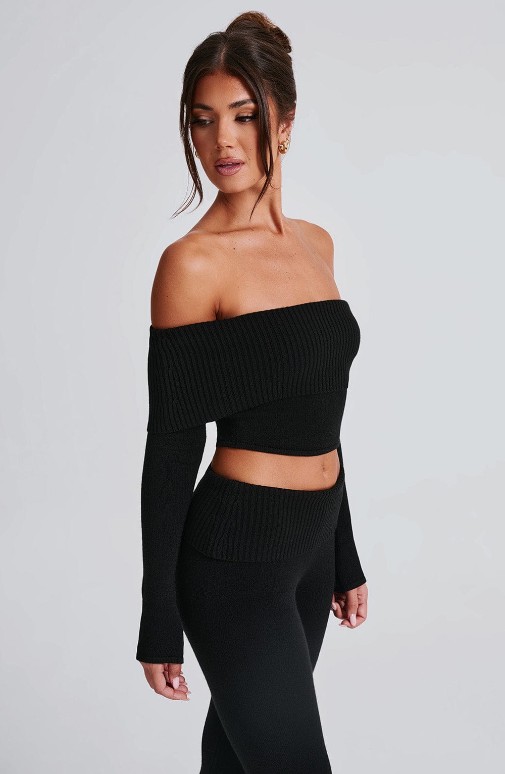 Portia Knit Top - Black - Napalia