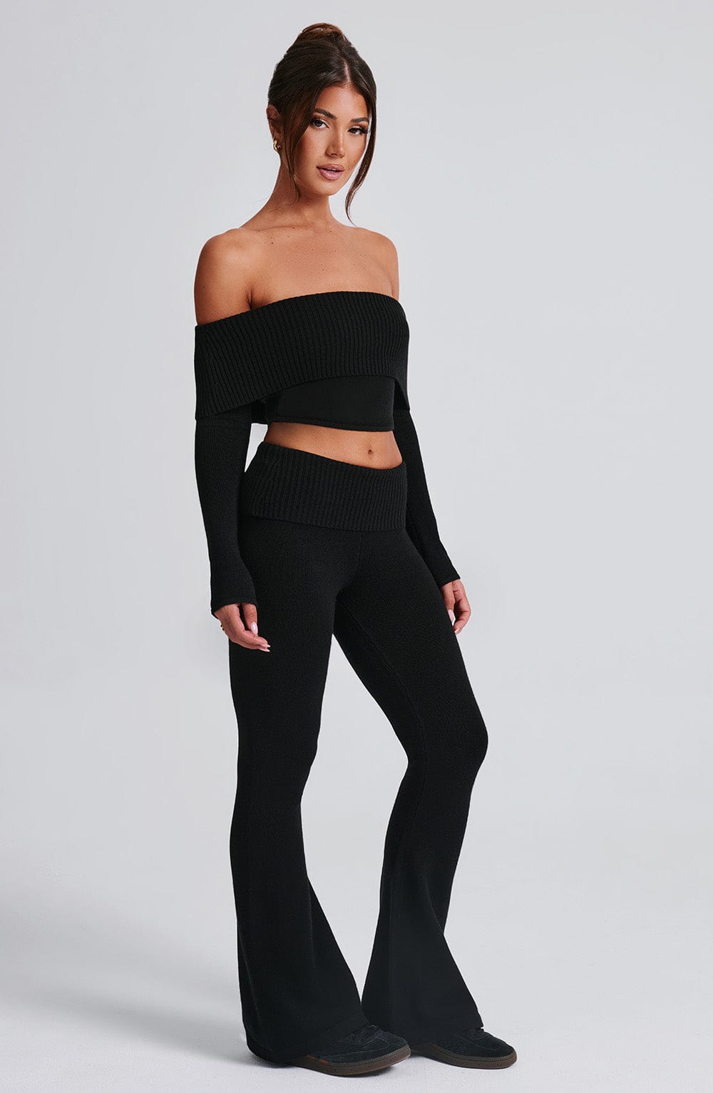 Portia Knit Top - Black - Napalia