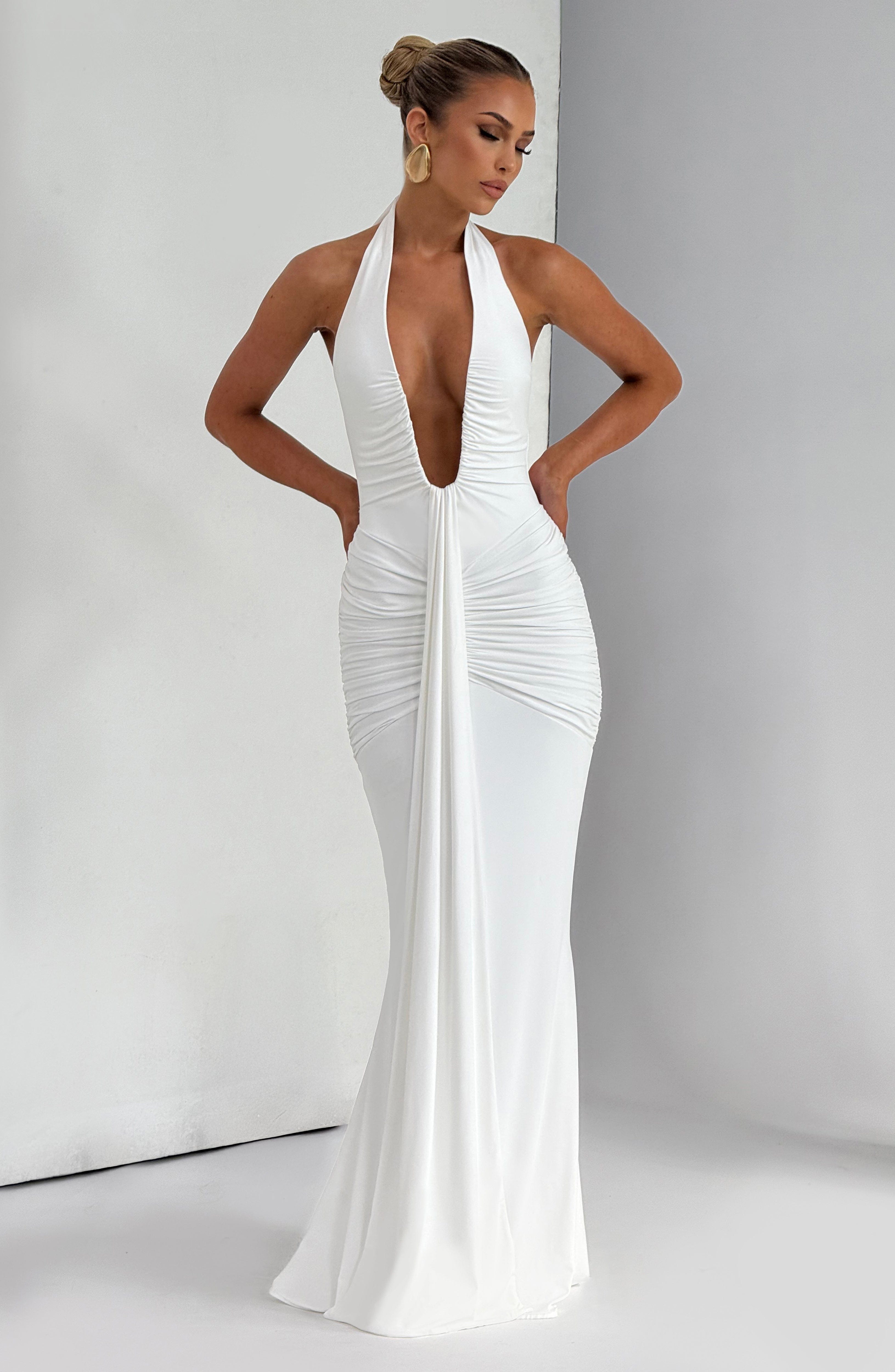Rosetta Maxi Dress - White - Napalia