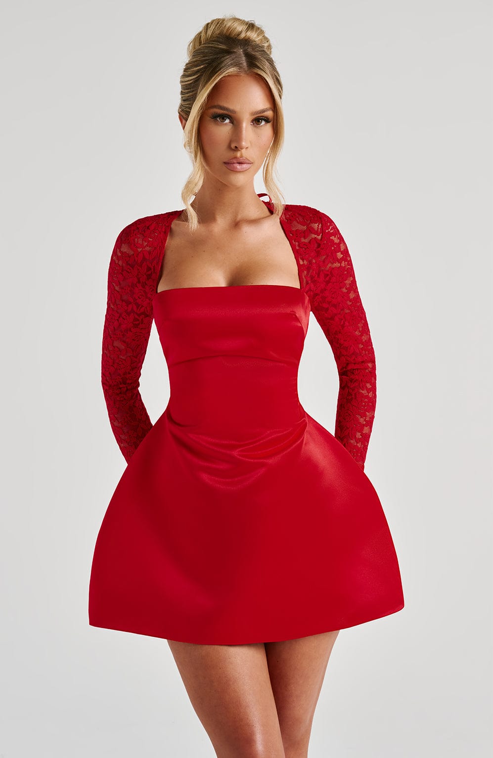 Sadie Mini Dress - Red - Napalia