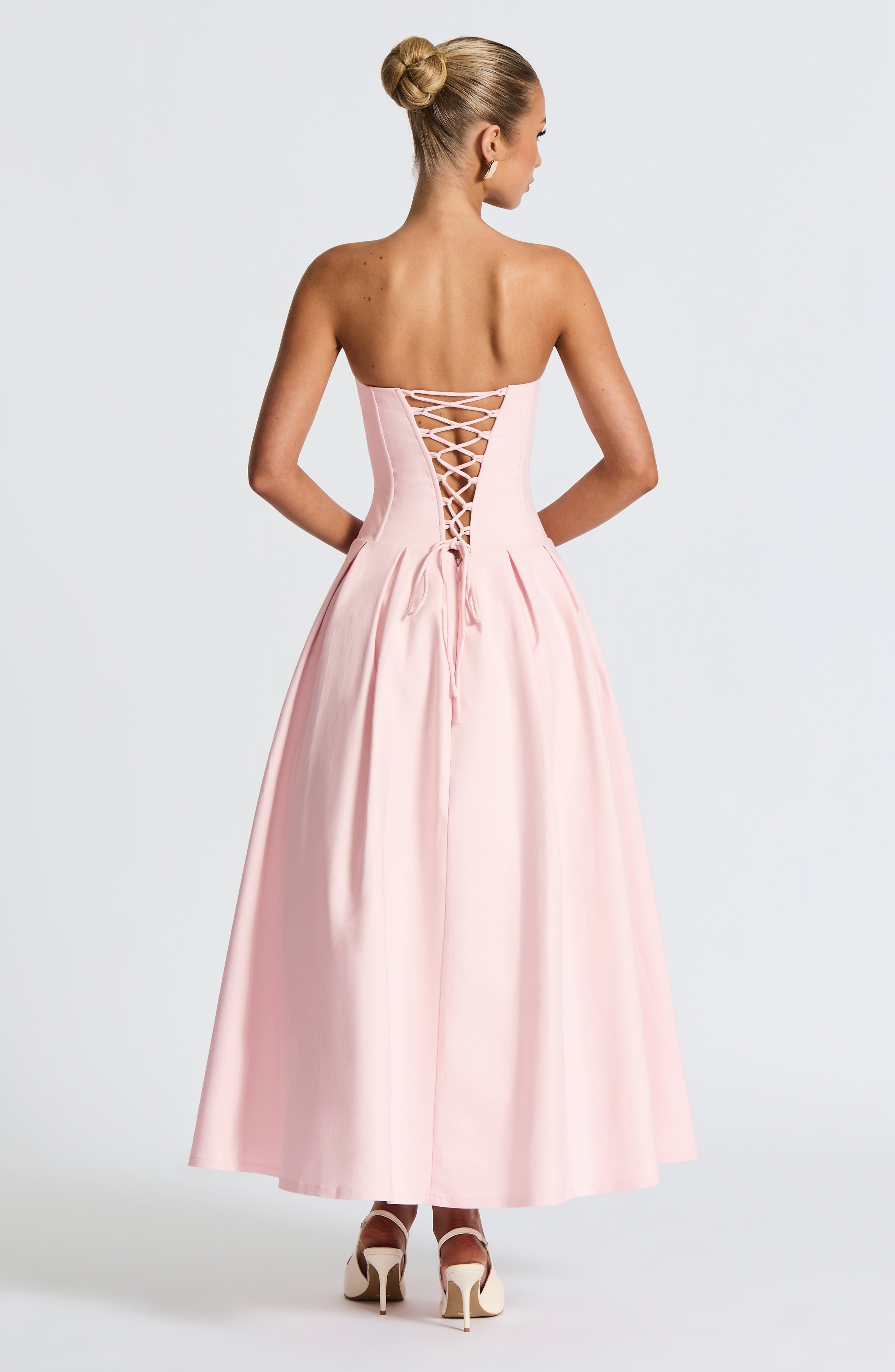 Salma Midi Dress - Blush - Napalia