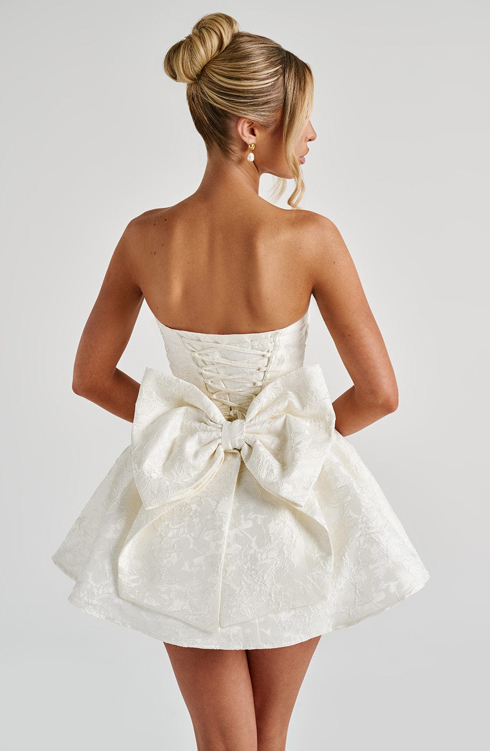 Salome Mini Dress - Ivory - Napalia