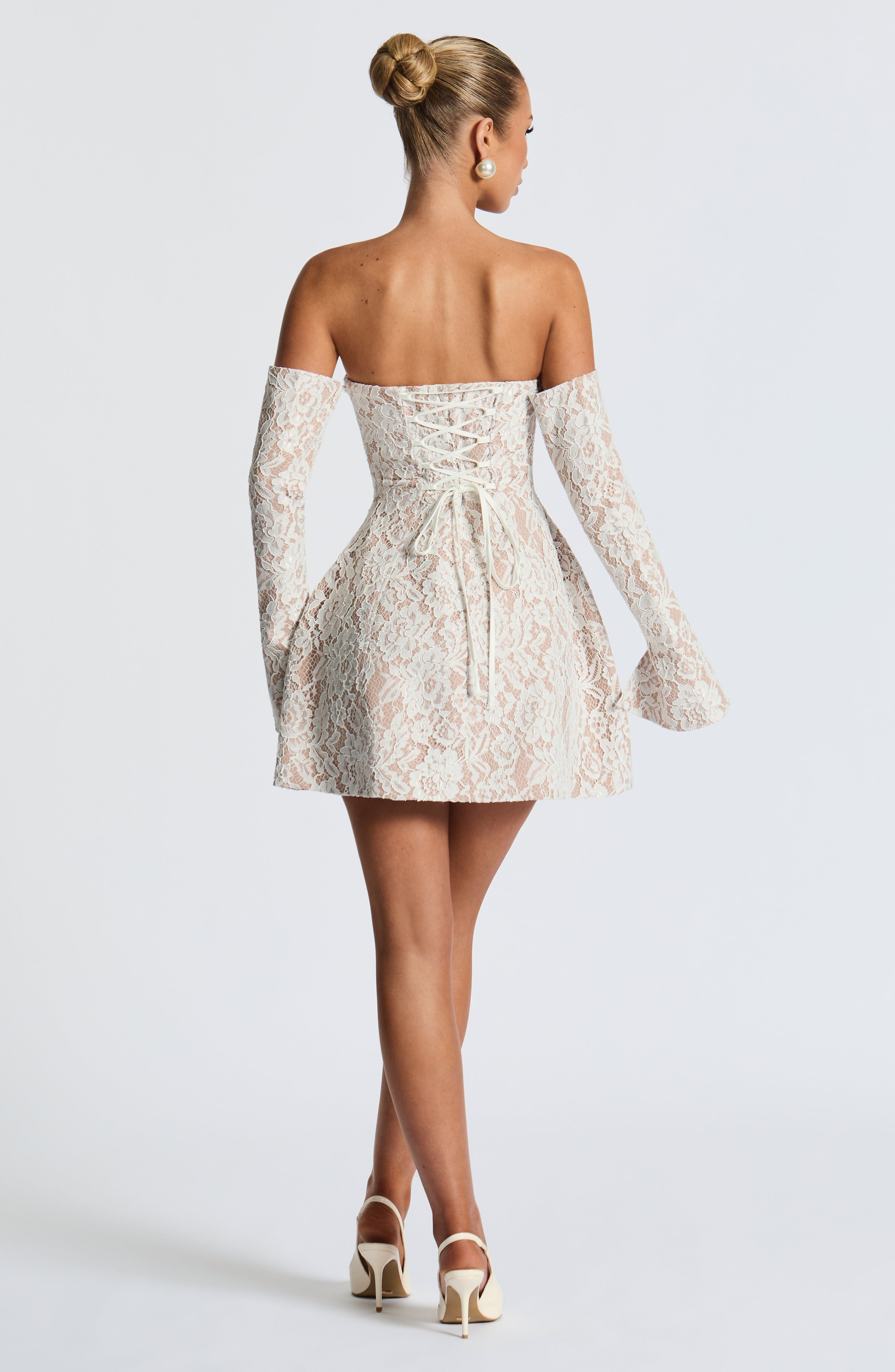 Salone Mini Dress - Ivory - Napalia