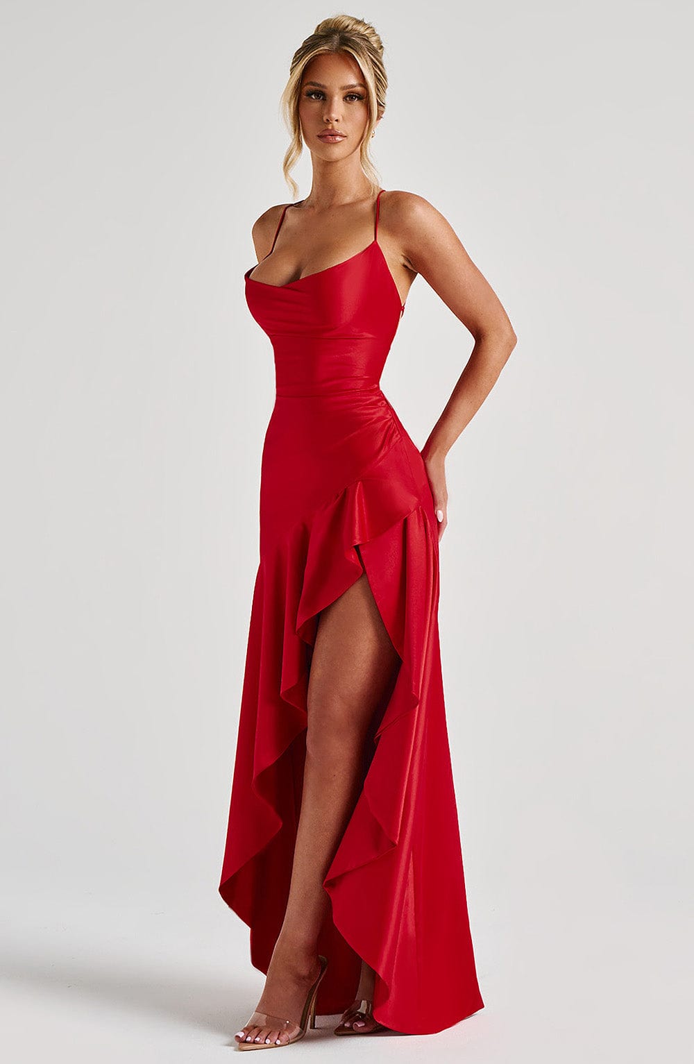 Samira Maxi Dress - Red - Napalia
