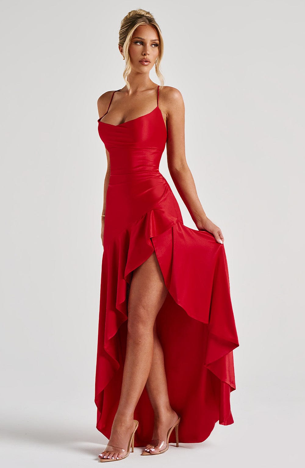Samira Maxi Dress - Red - Napalia