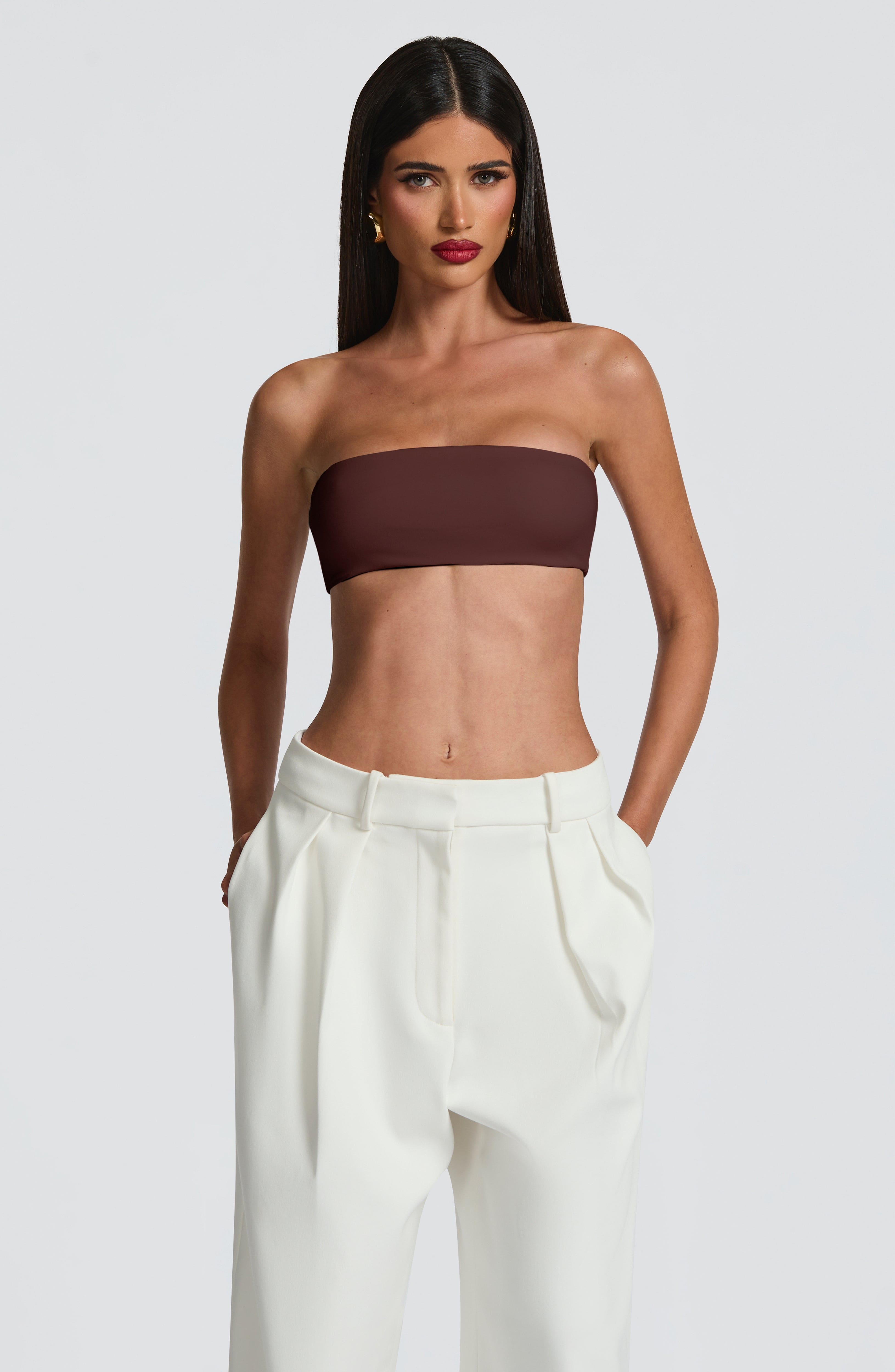 Simi Top - Plum Brown - Napalia