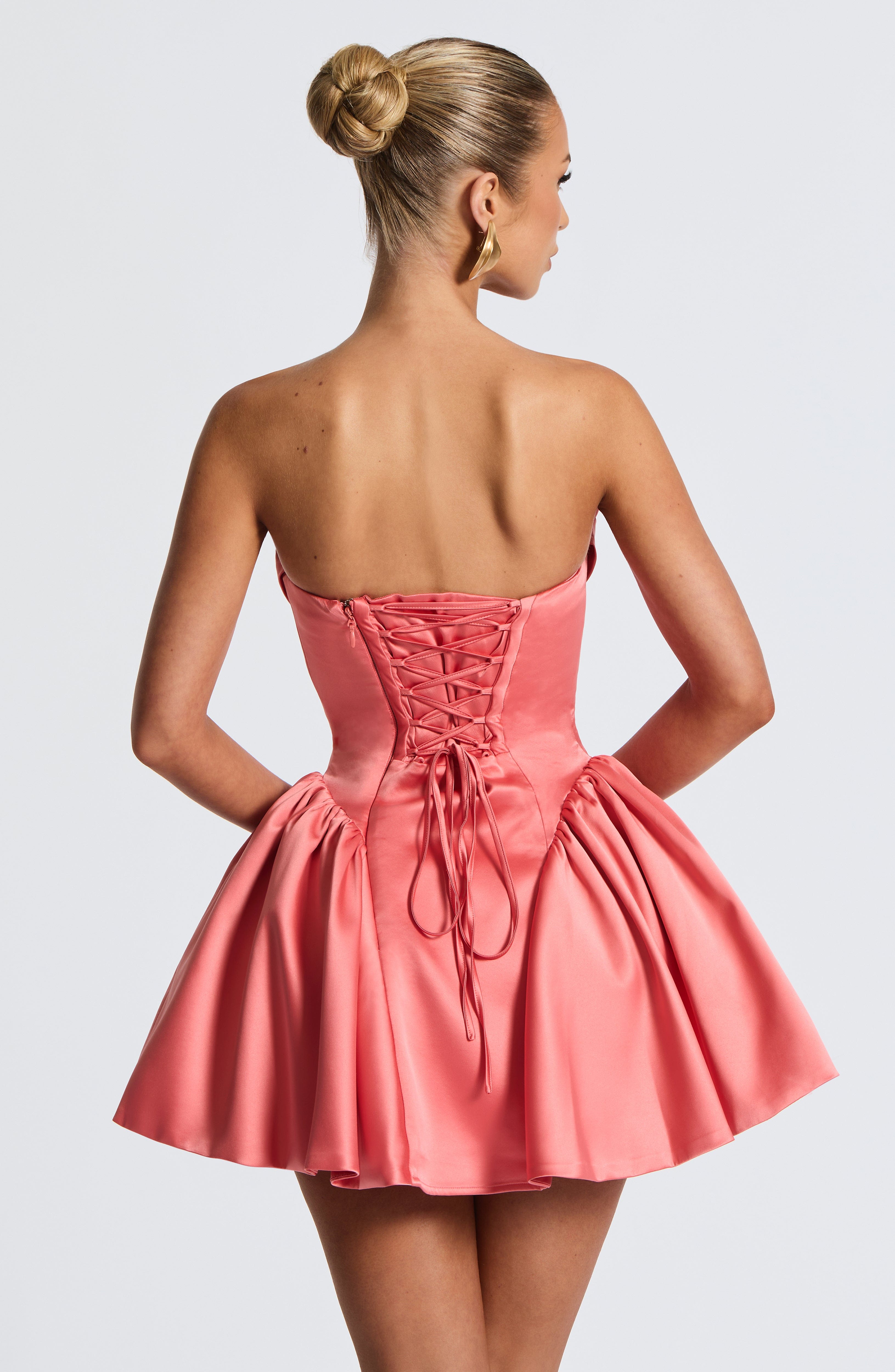Trinity Mini Dress - Coral Pink - Napalia