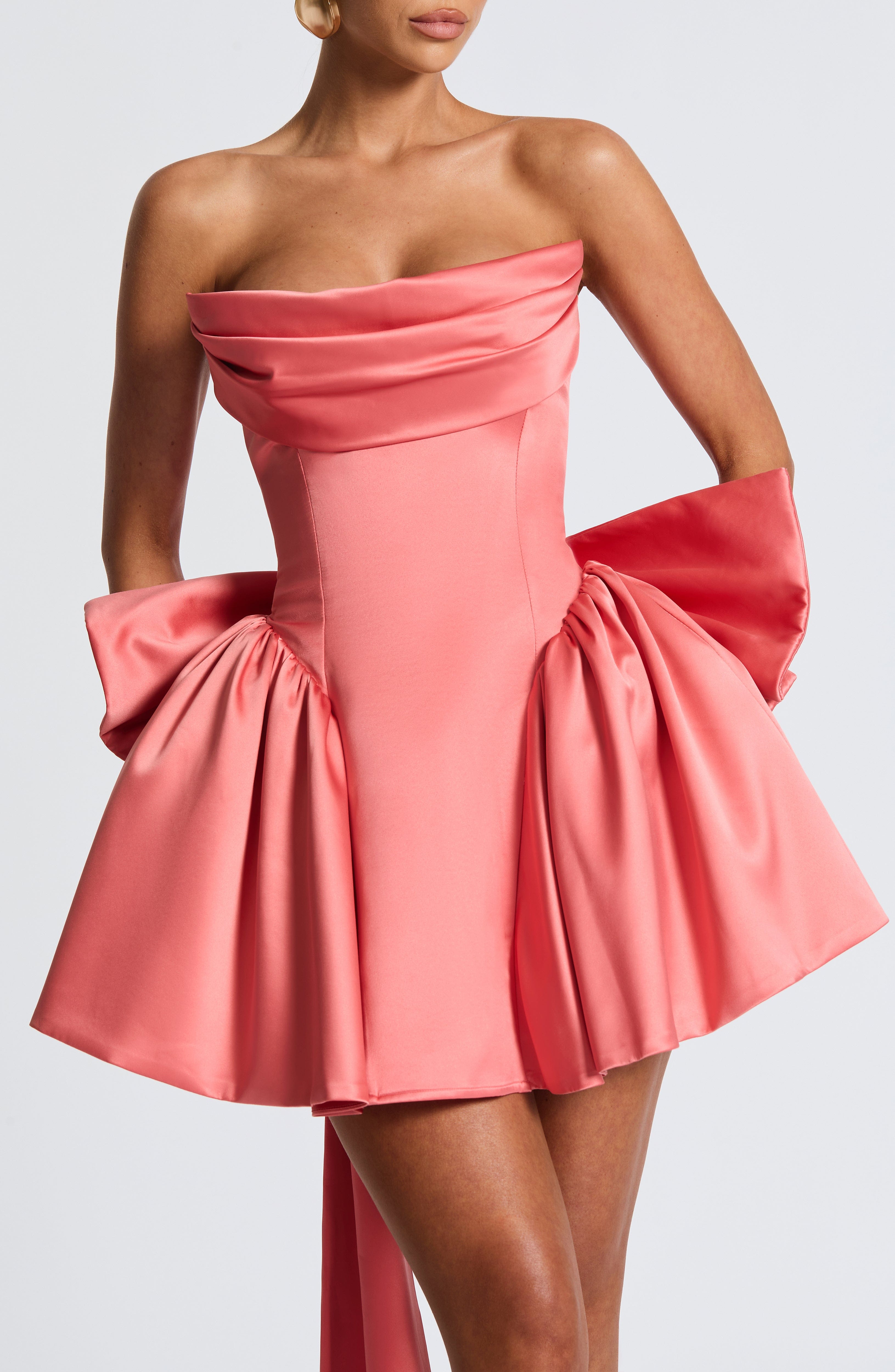 Trinity Mini Dress - Coral Pink - Napalia