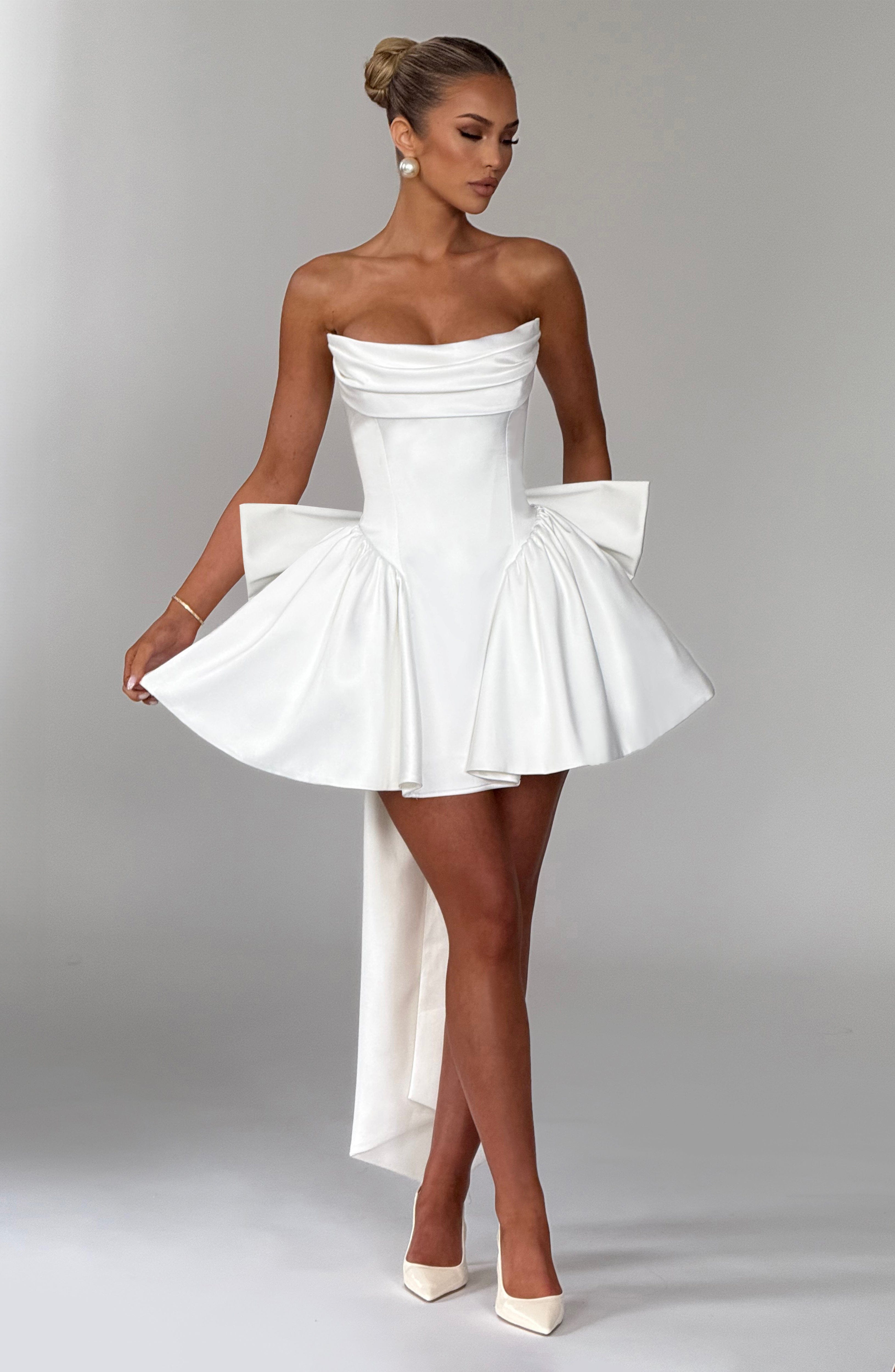 Trinity Mini Dress - Ivory - Napalia