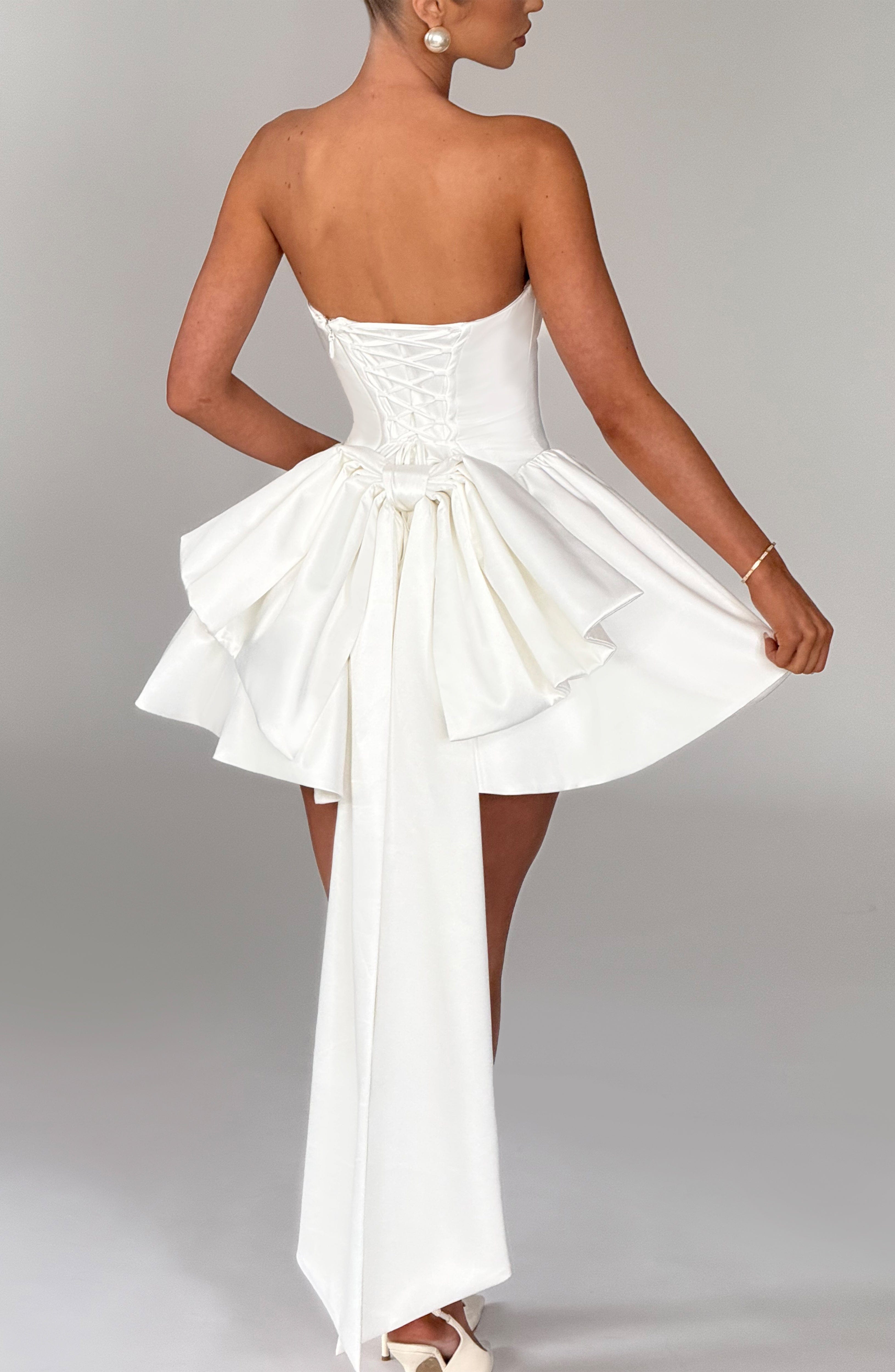 Trinity Mini Dress - Ivory - Napalia