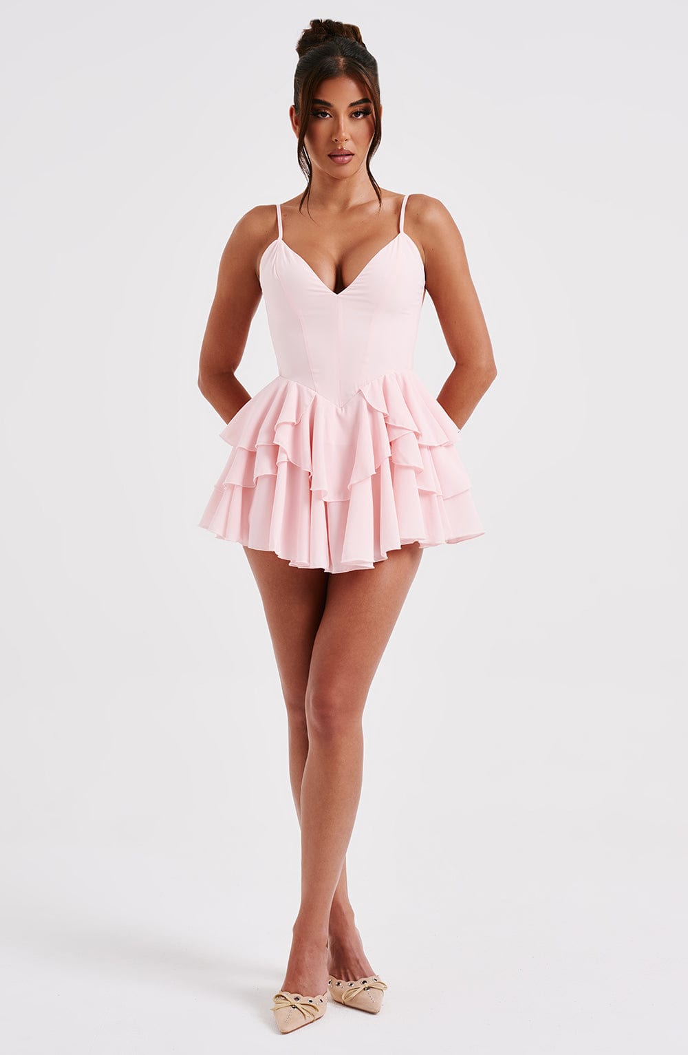 Veena Playsuit - Blush - Napalia