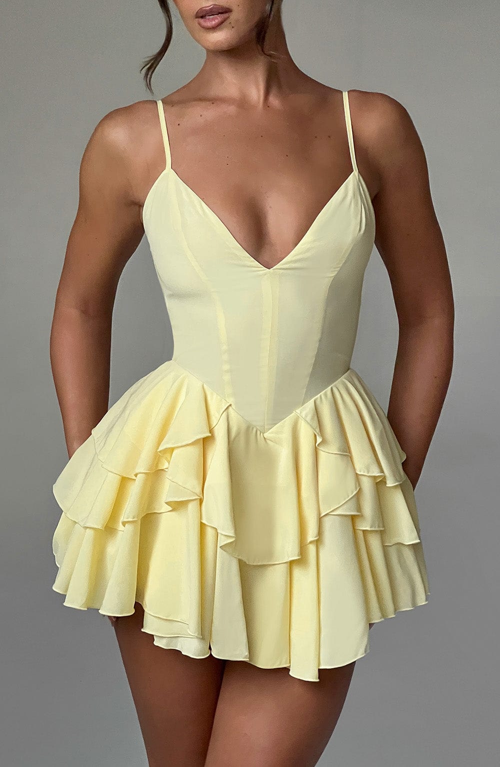 Veena Playsuit - Lemon - Napalia