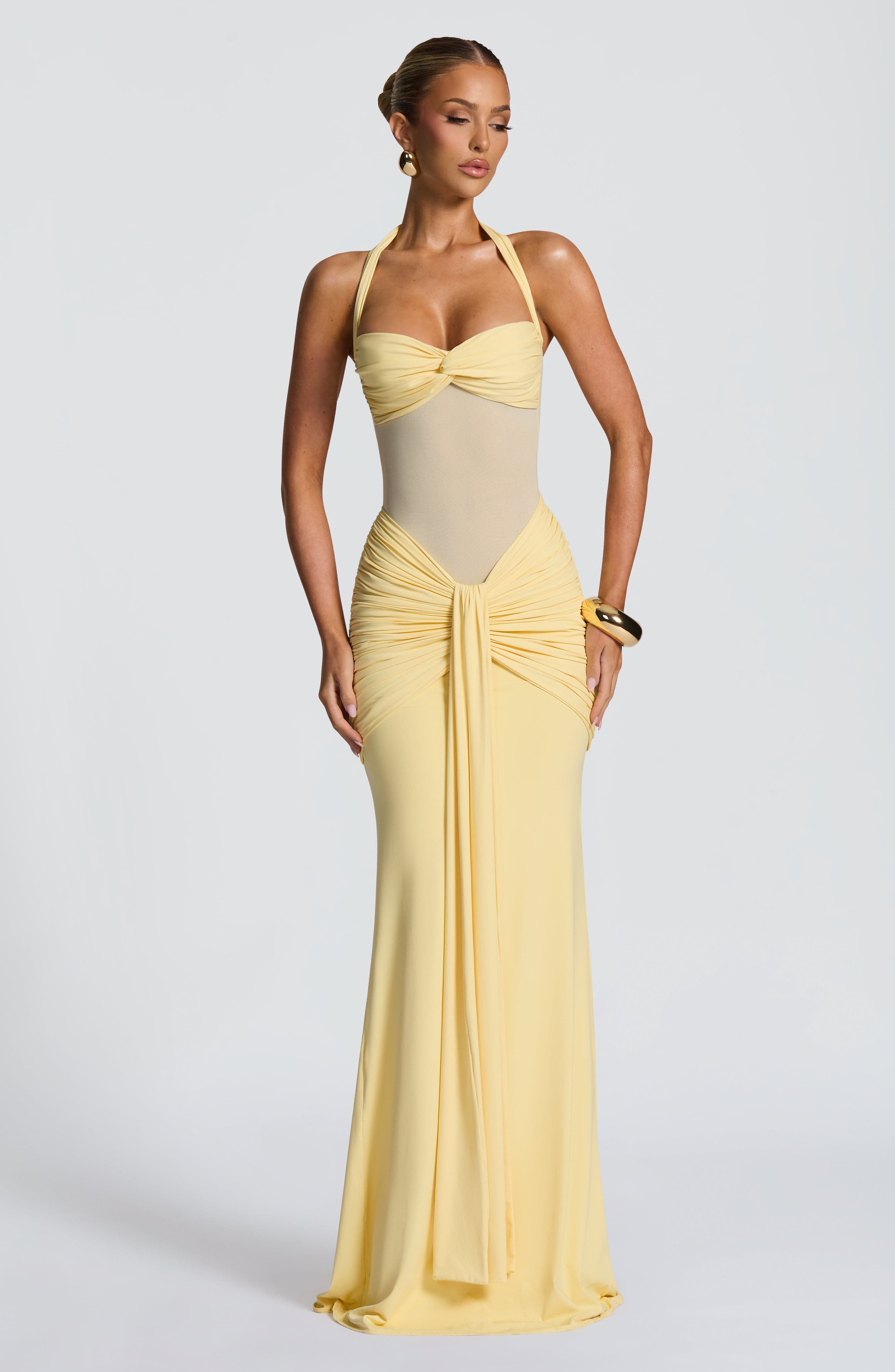 Vixen Maxi Dress - Lemon - Napalia
