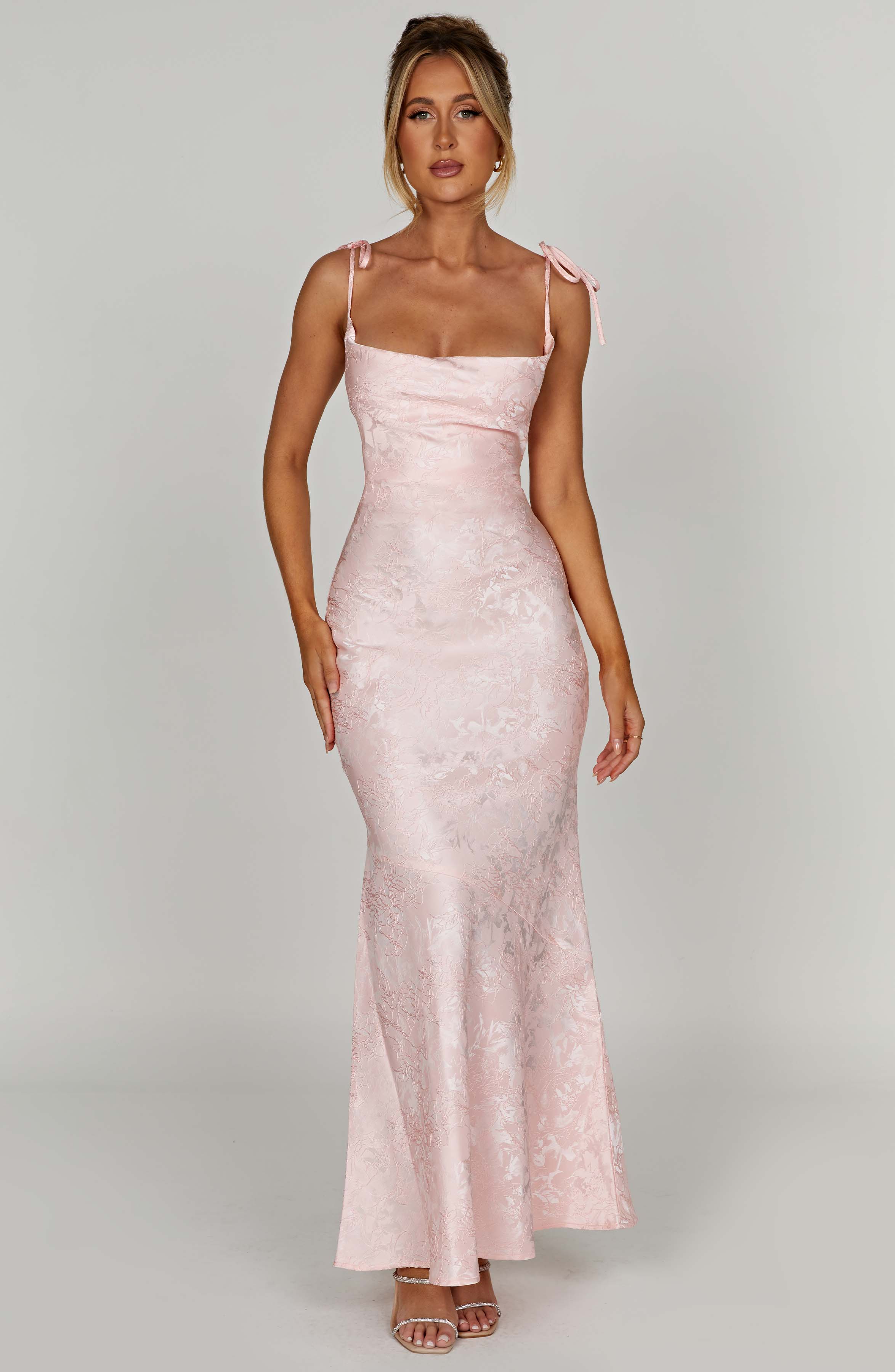 Whitney Maxi Dress - Blush - Napalia