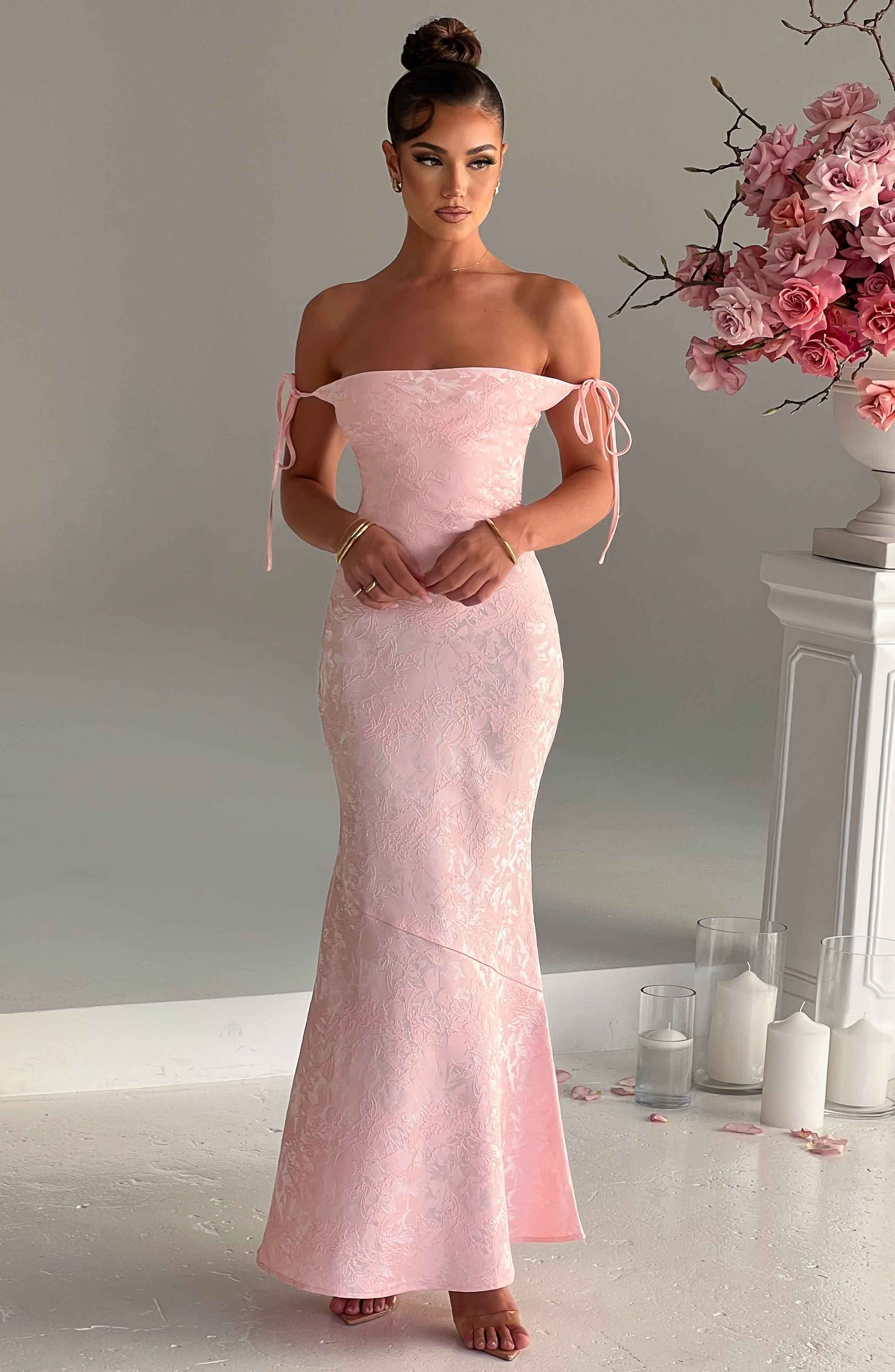 Whitney Maxi Dress - Blush - Napalia