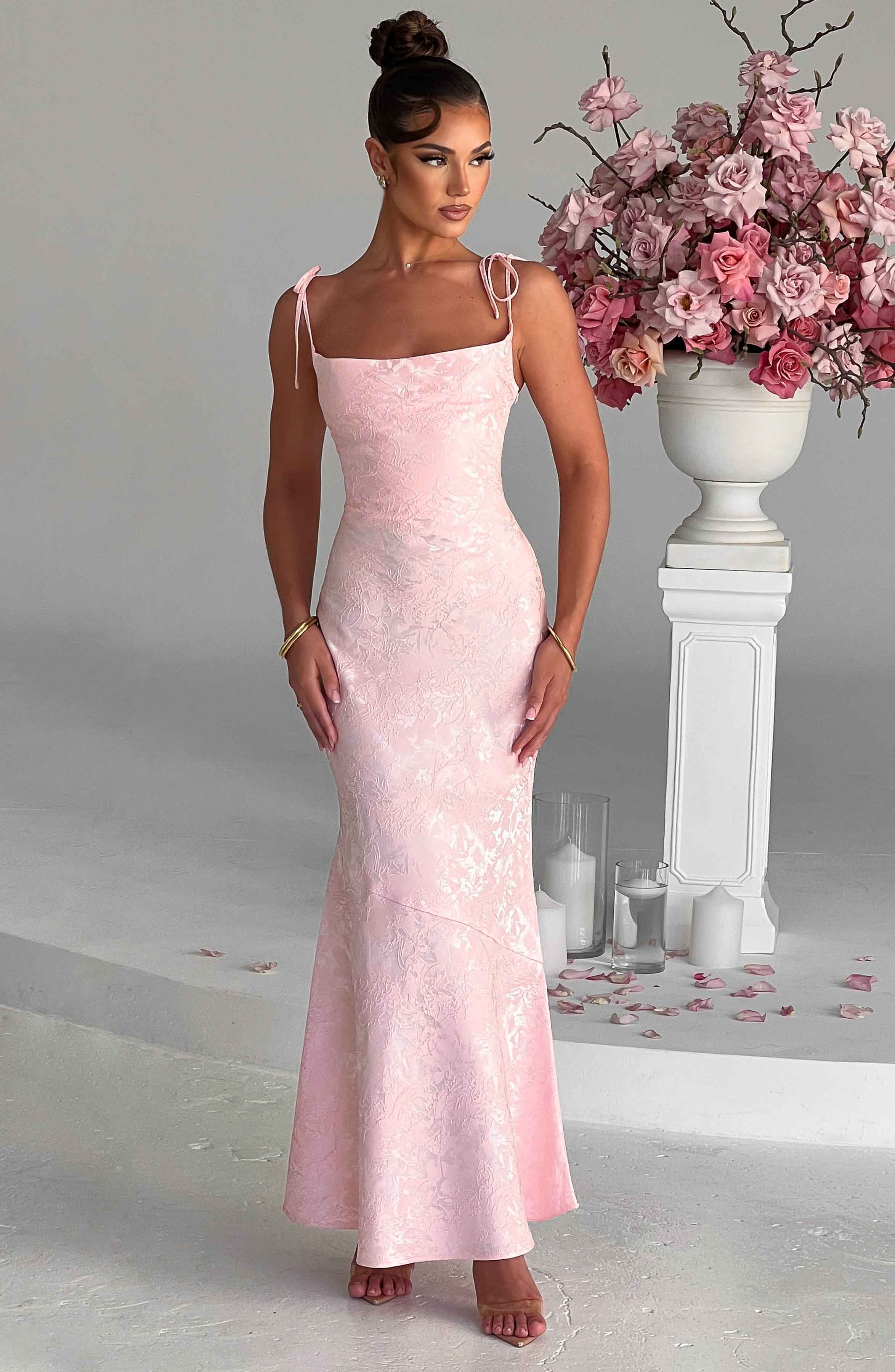 Whitney Maxi Dress - Blush - Napalia