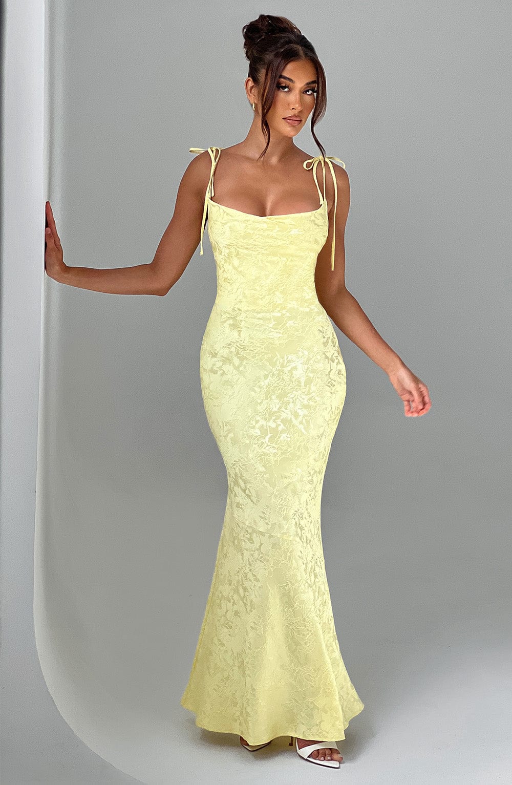 Whitney Maxi Dress - Lemon - Napalia
