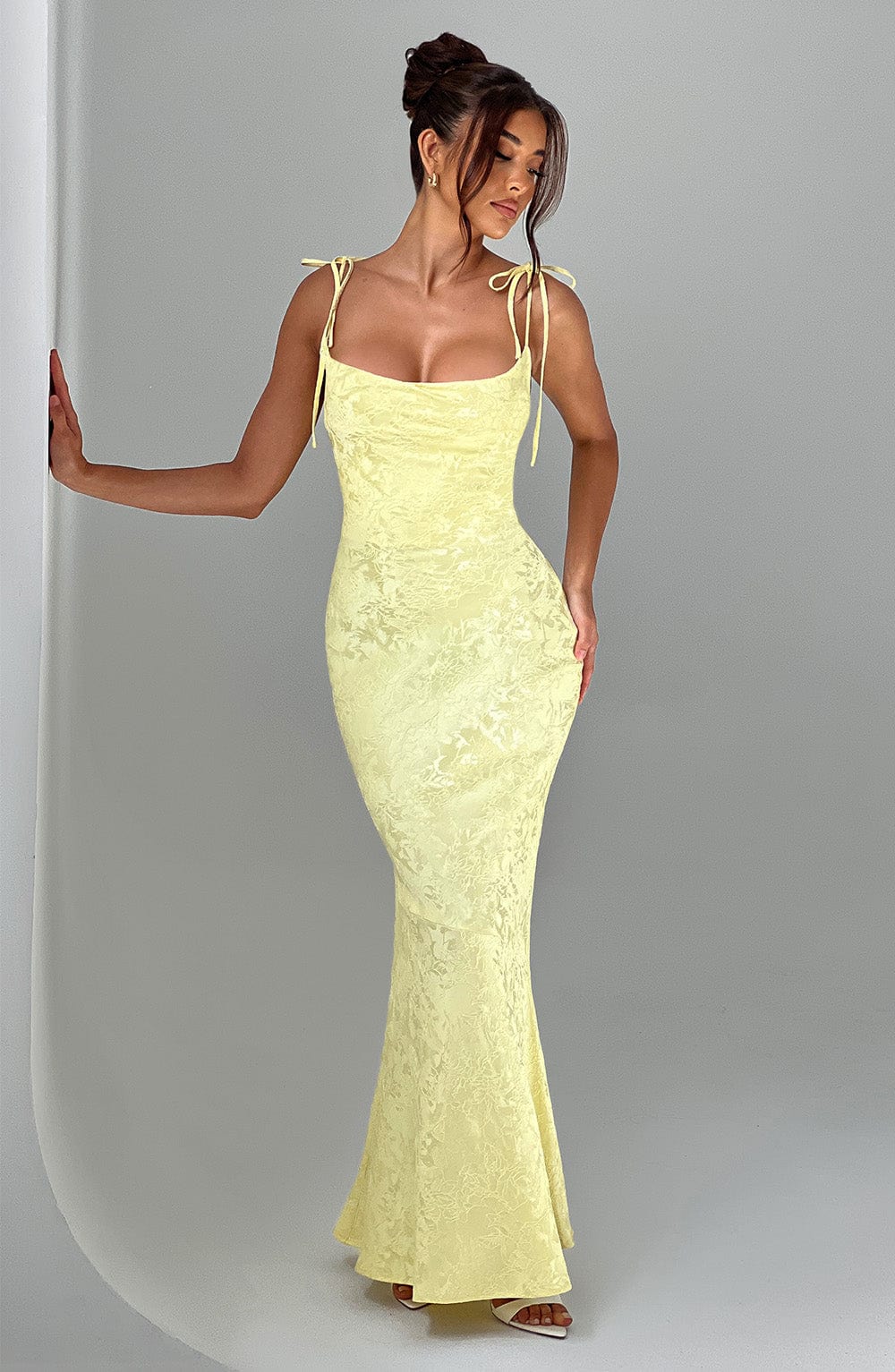 Whitney Maxi Dress - Lemon - Napalia