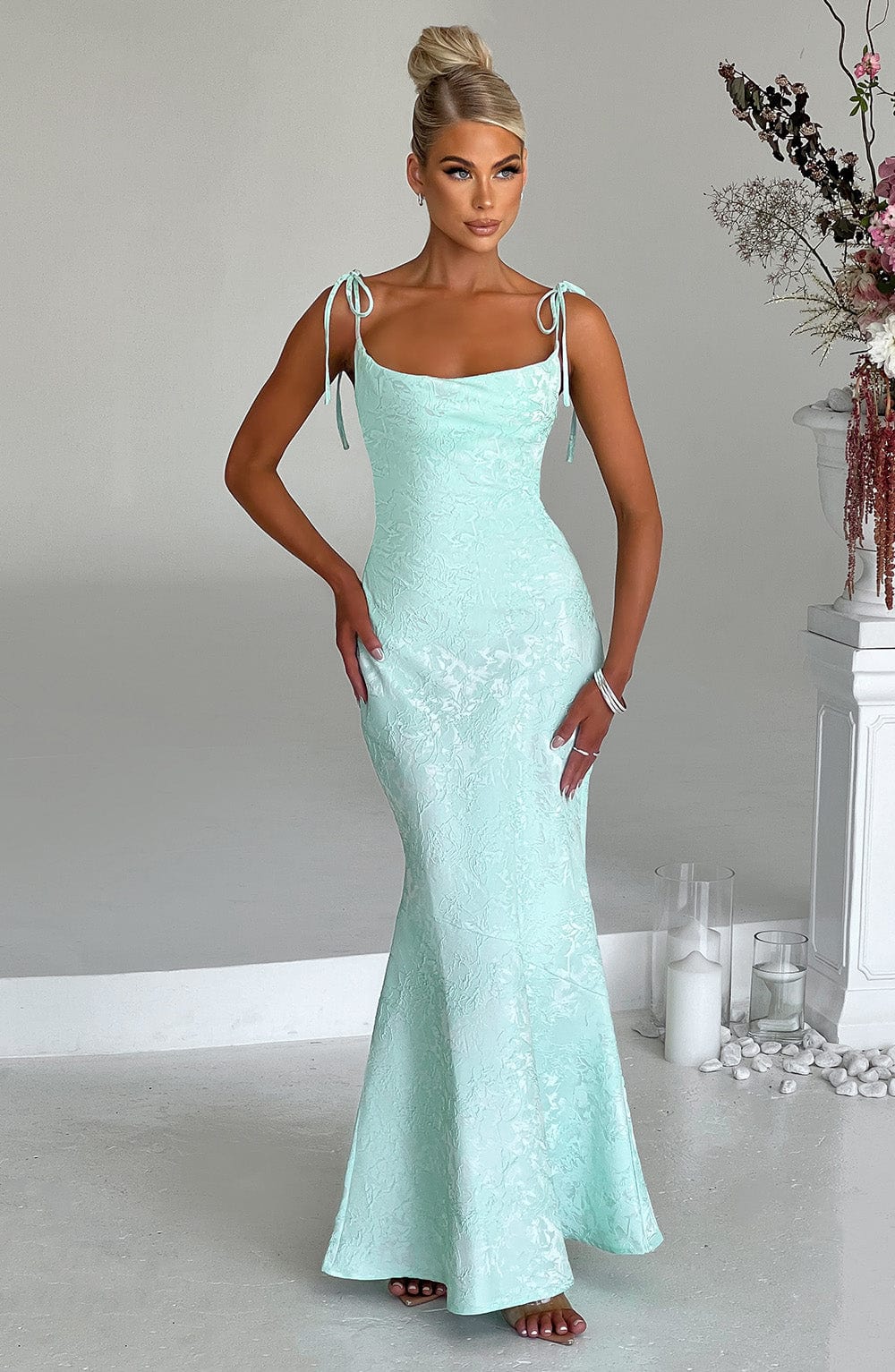 Whitney Maxi Dress - Mint - Napalia