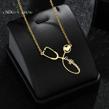 Personalized Stethoscope Necklace