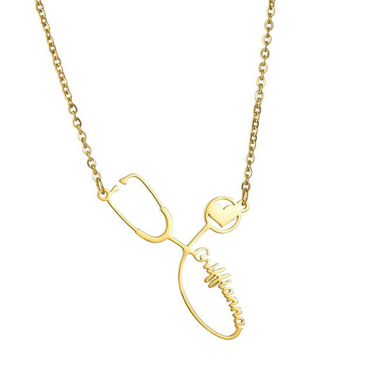 Personalized Stethoscope Necklace