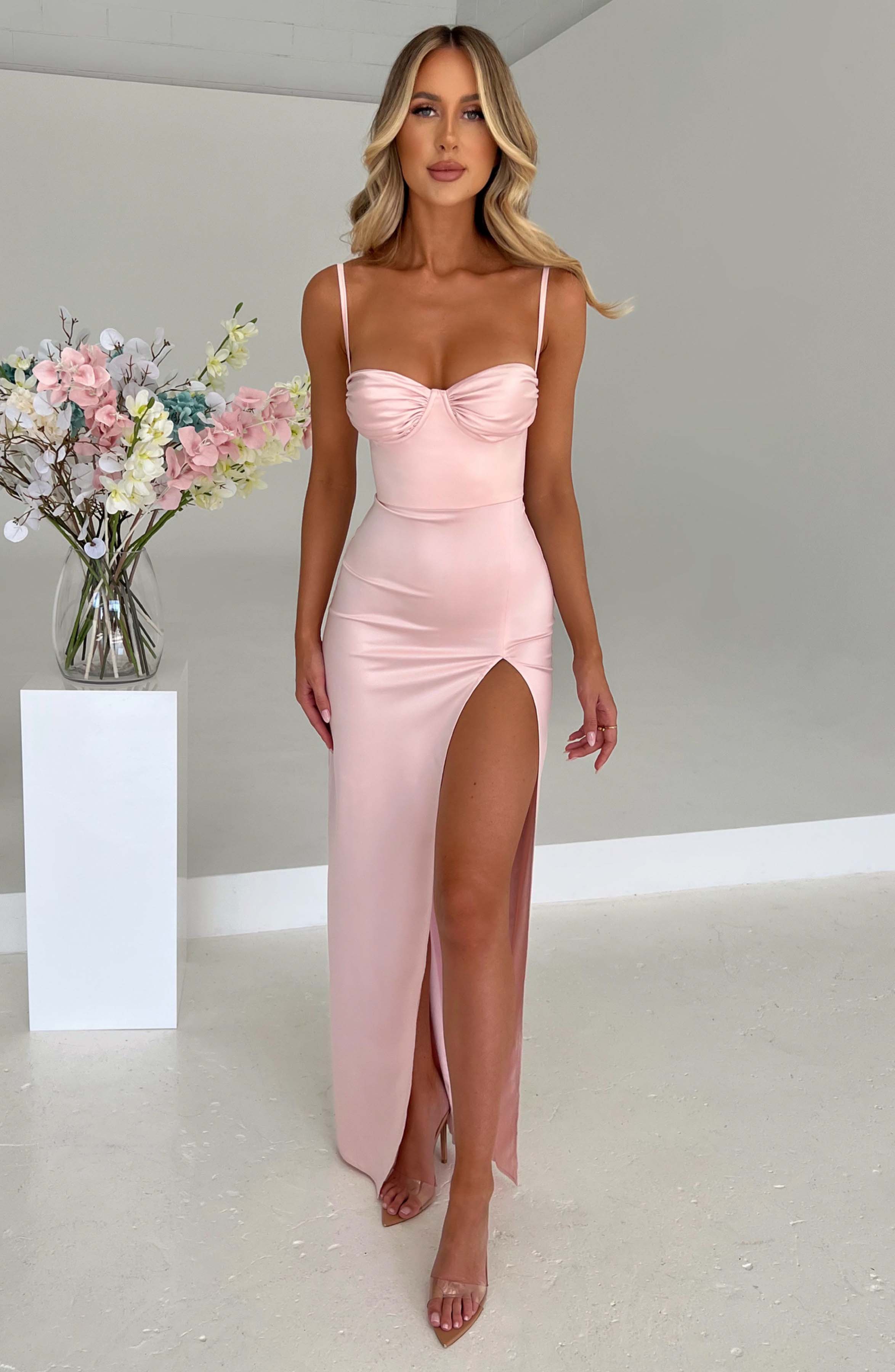 Alora Maxi Dress - Blush - Napalia