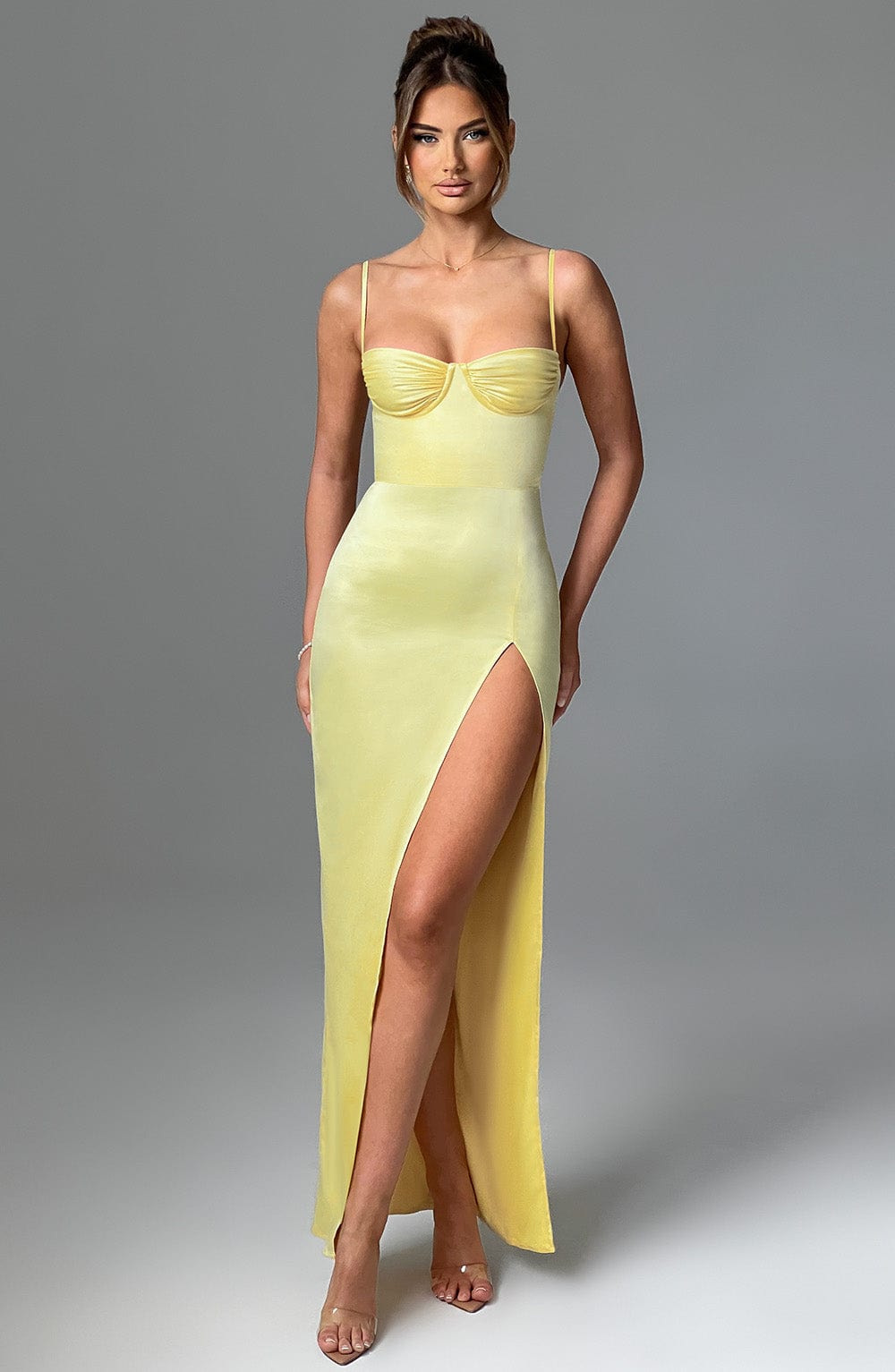 Alora Maxi Dress - Lemon - Napalia