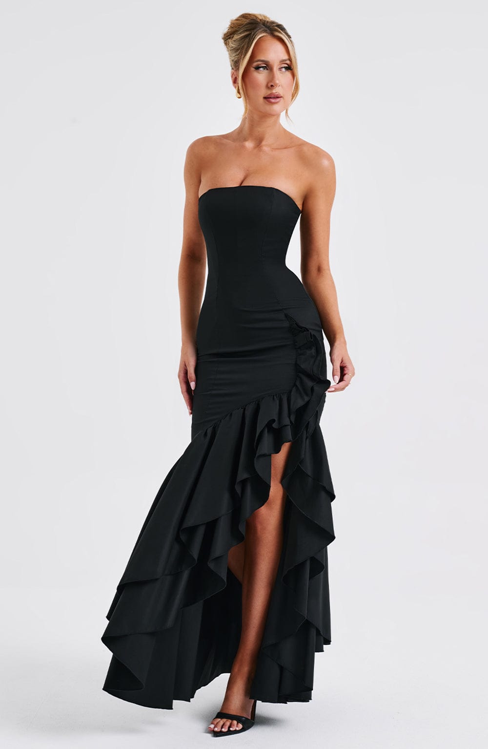 Angelina Maxi Dress - Black - Napalia