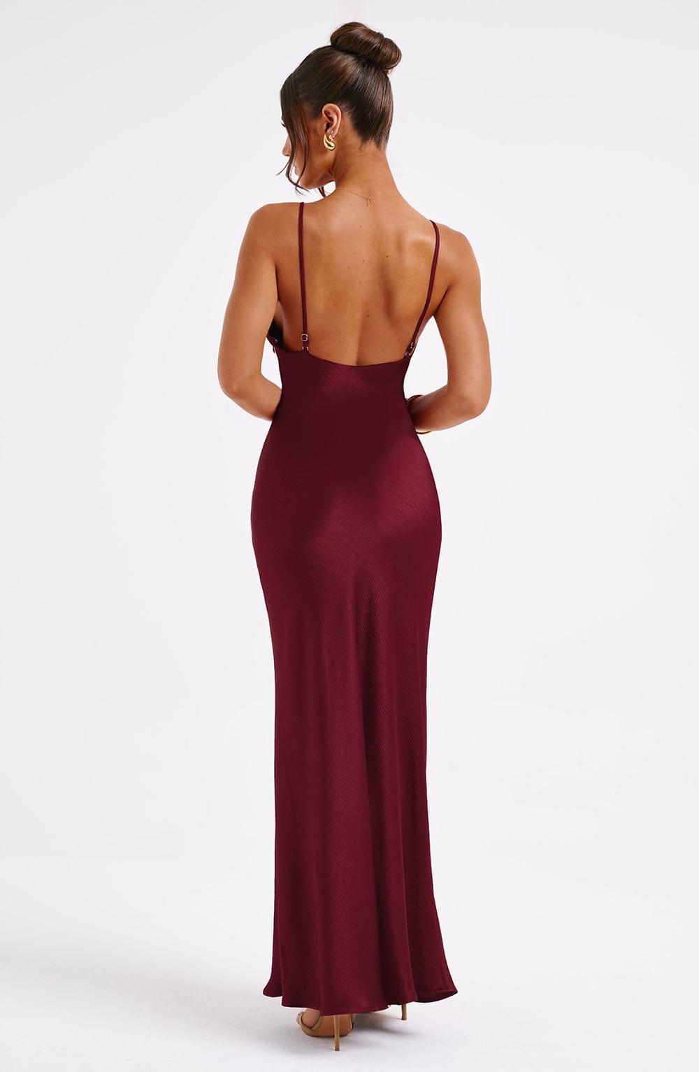 Anja Maxi Dress - Burgundy - Napalia
