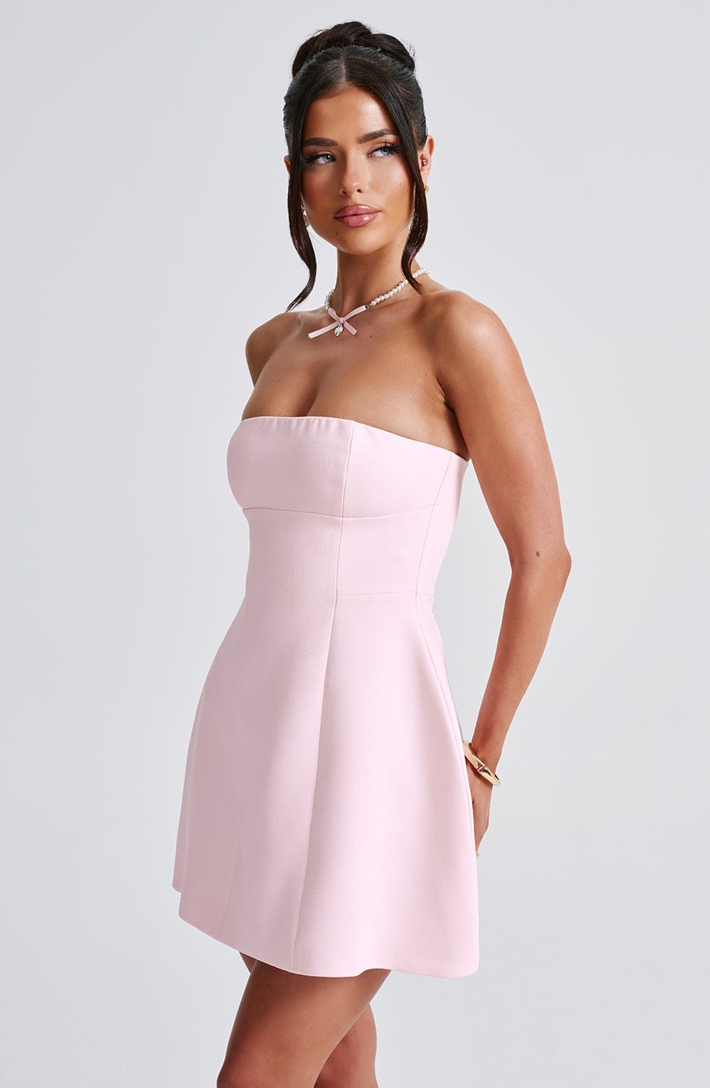 Asha Mini Dress - Blush - Napalia