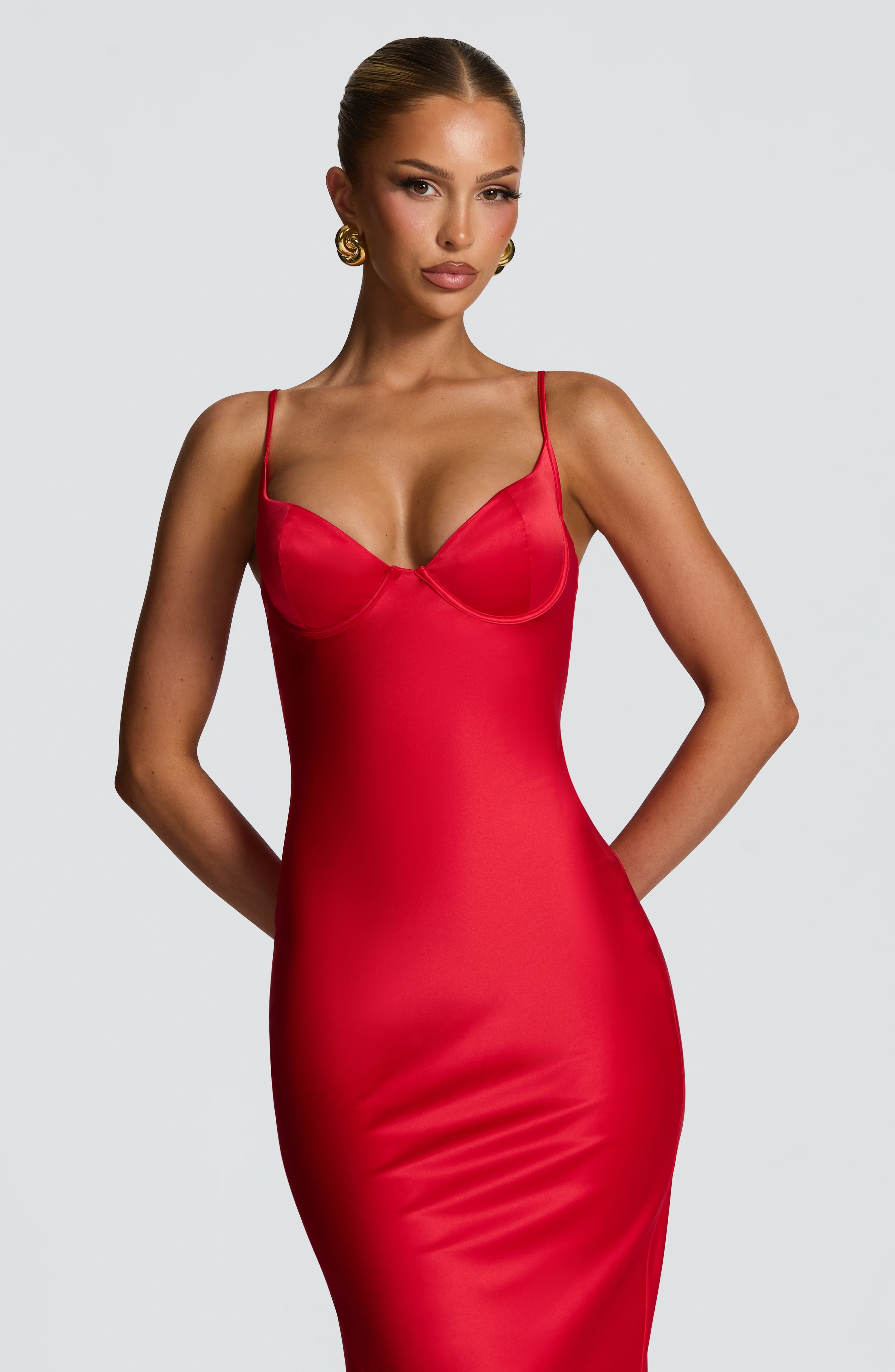 Athena Maxi Dress - Red - Napalia