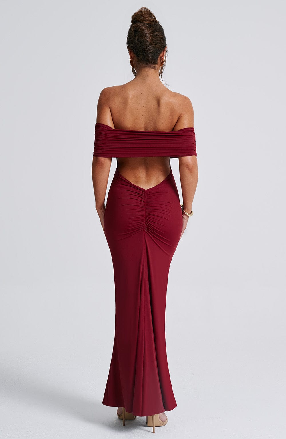 Belinda Maxi Dress - Burgundy - Napalia