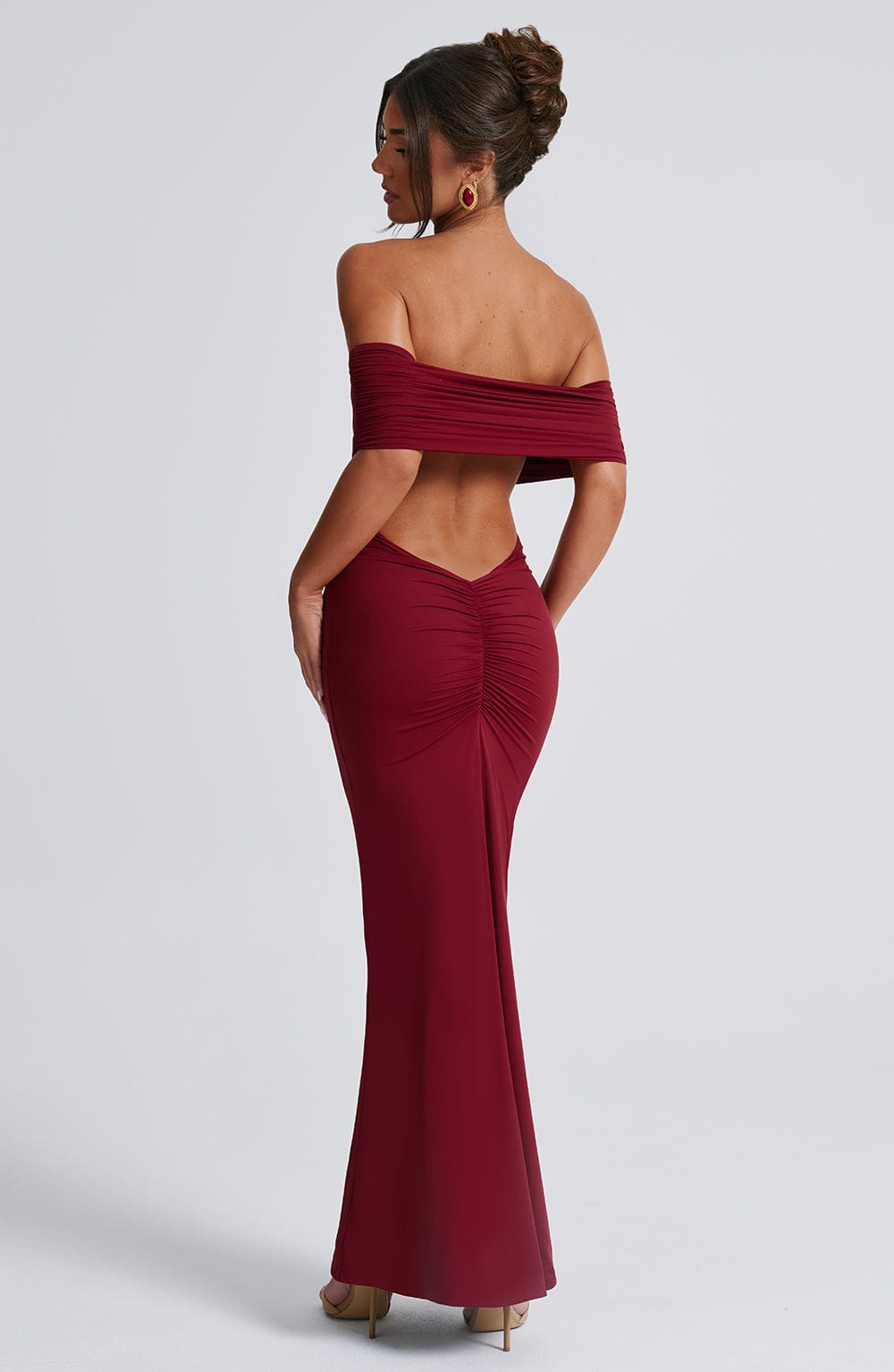Belinda Maxi Dress - Burgundy - Napalia