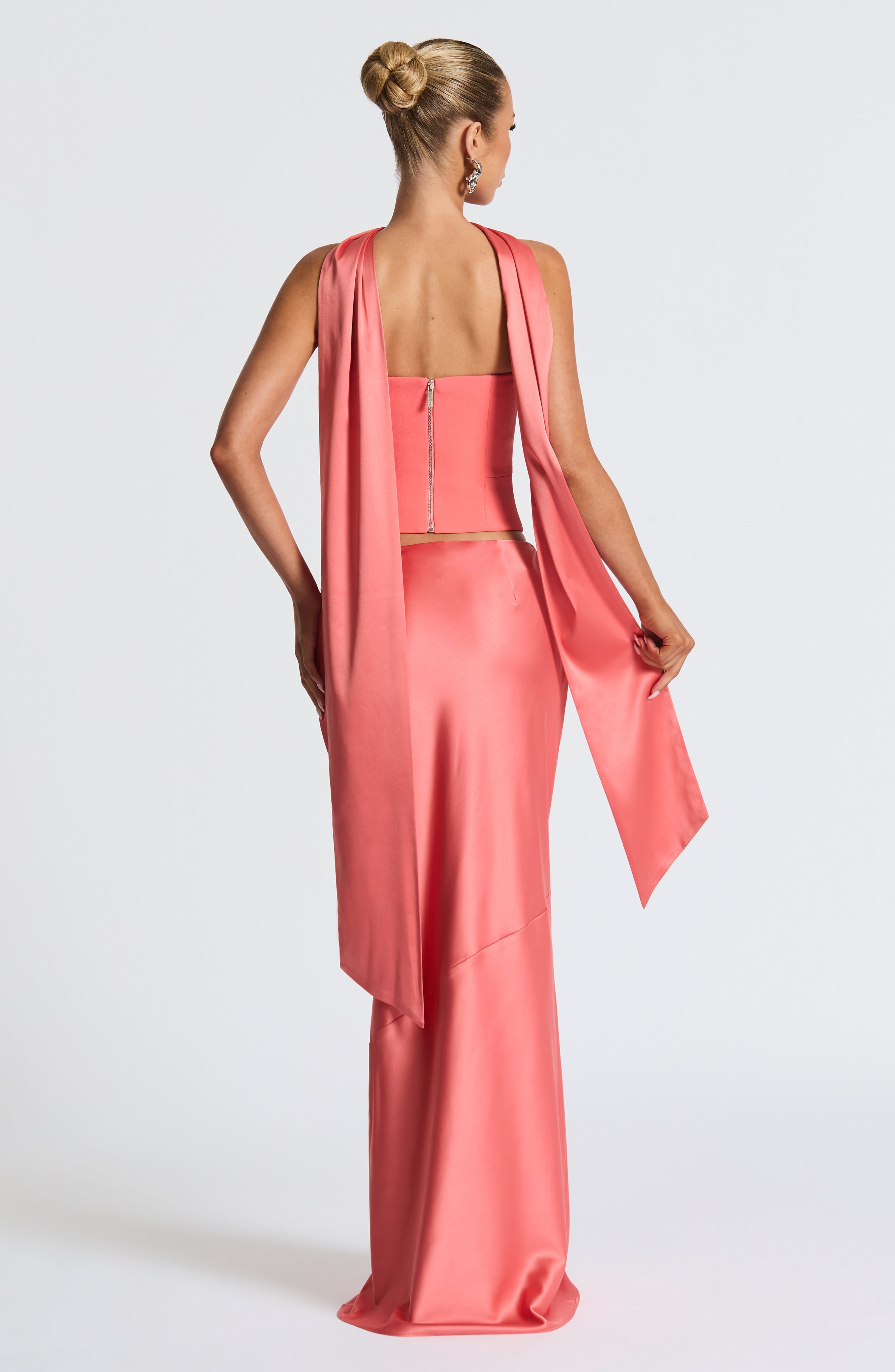 Bernadette Maxi Skirt - Coral Pink - Napalia