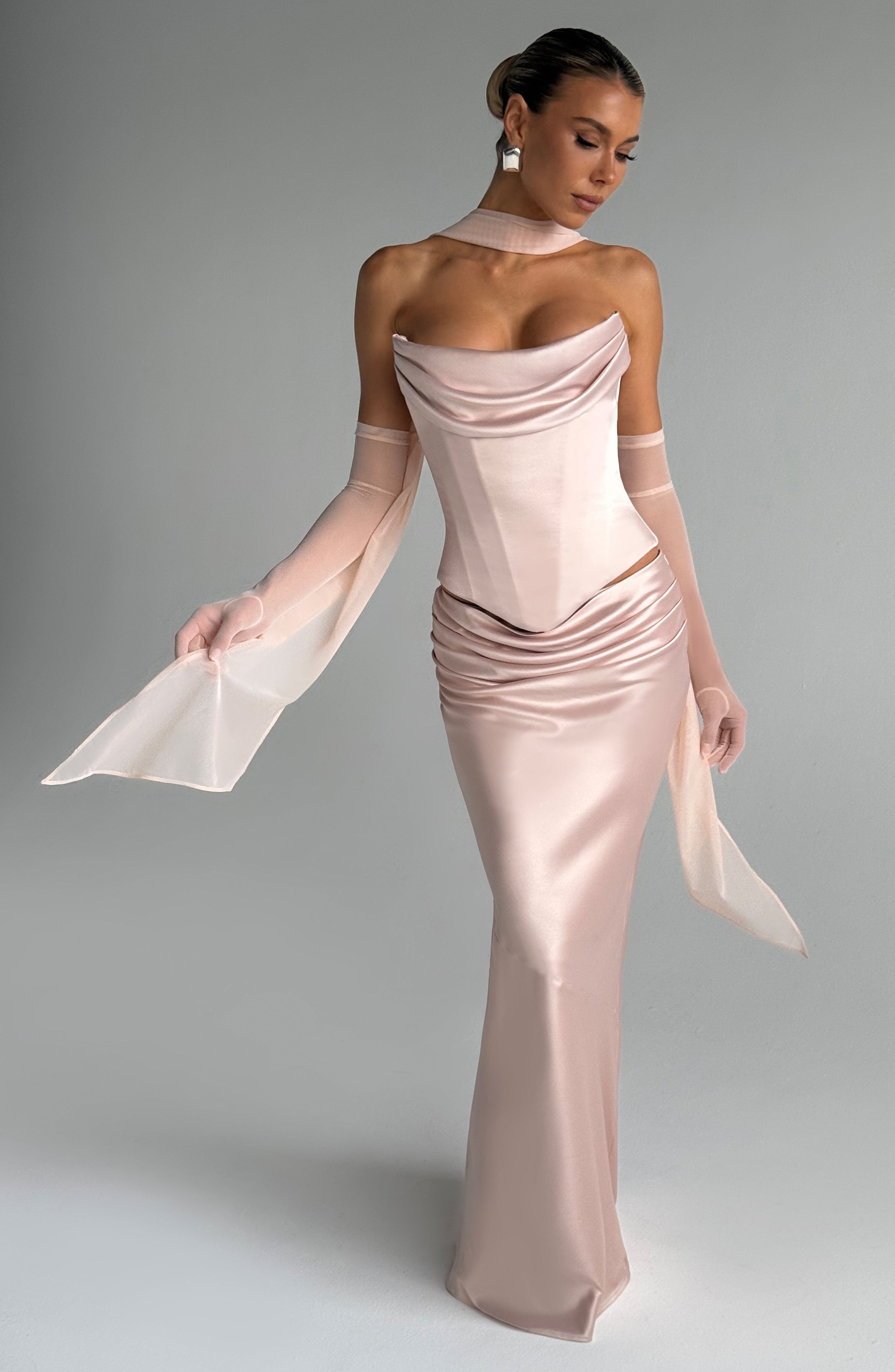 Bernadette Maxi Skirt - Soft Peach - Napalia