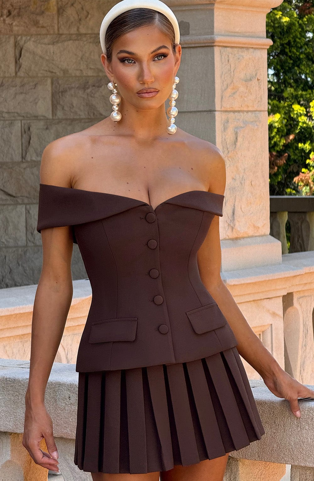 Blakely Top - Plum Brown - Napalia