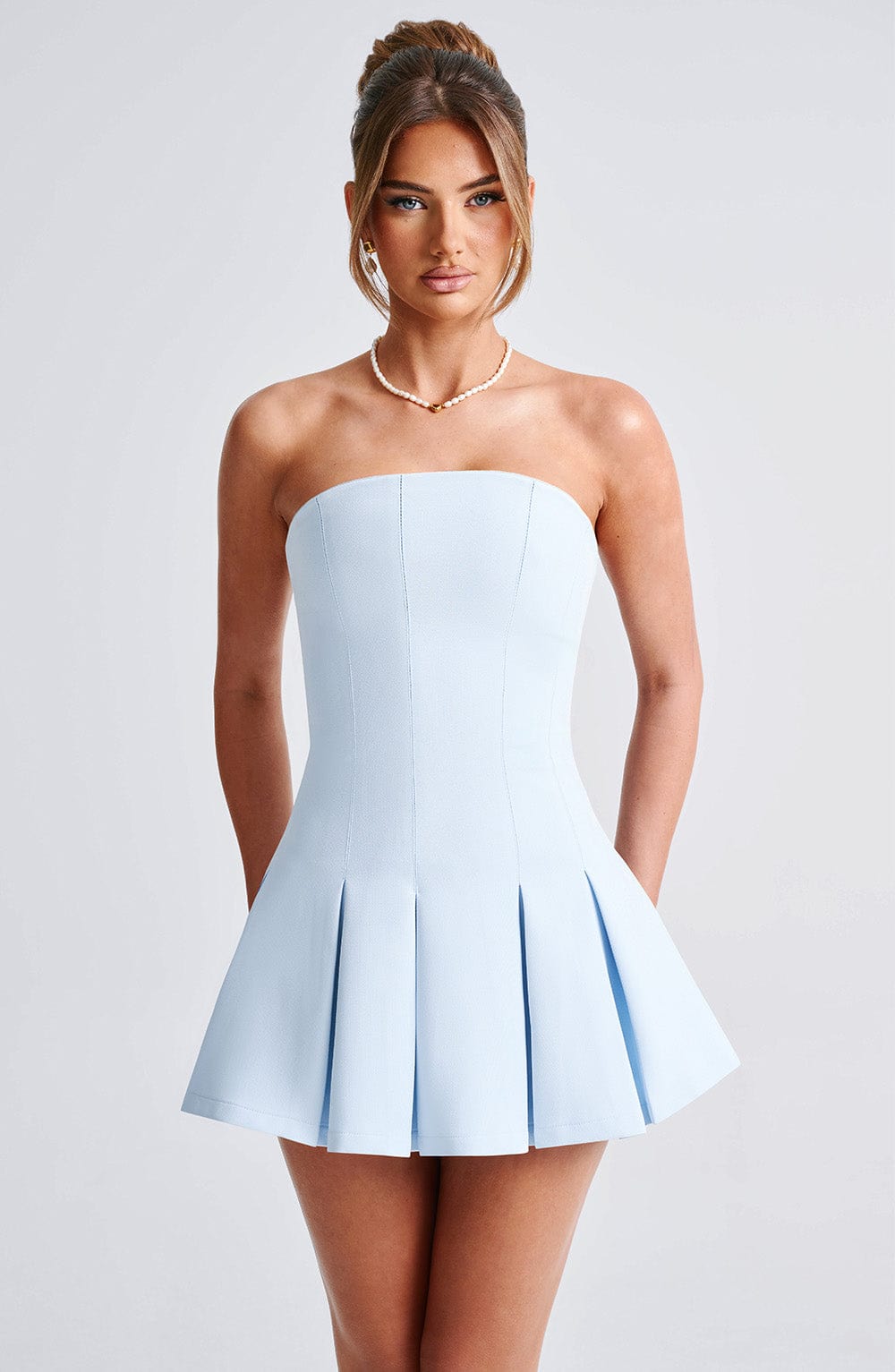 Bryony Mini Dress - Blue - Napalia