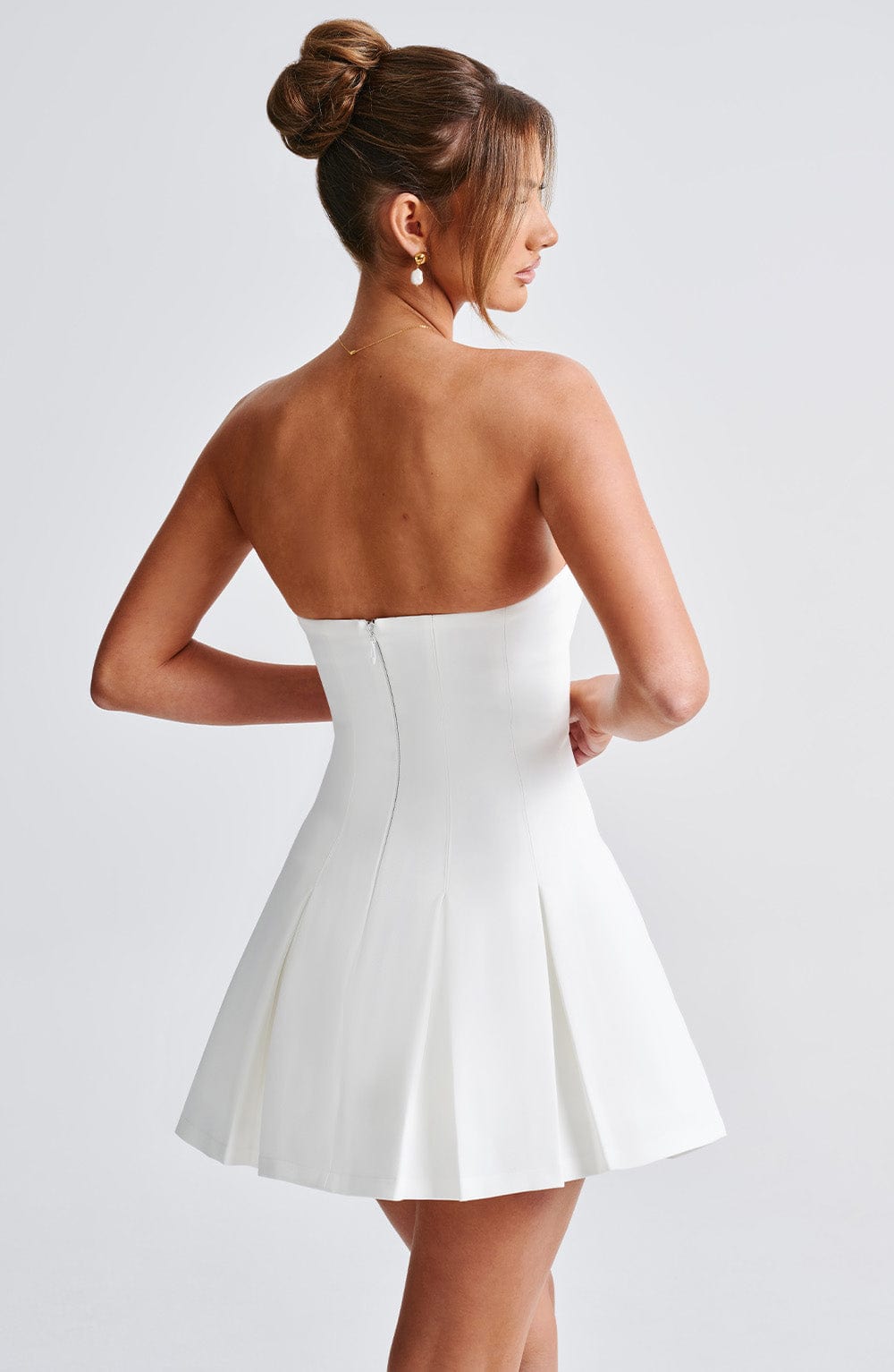 Bryony Mini Dress - Ivory - Napalia