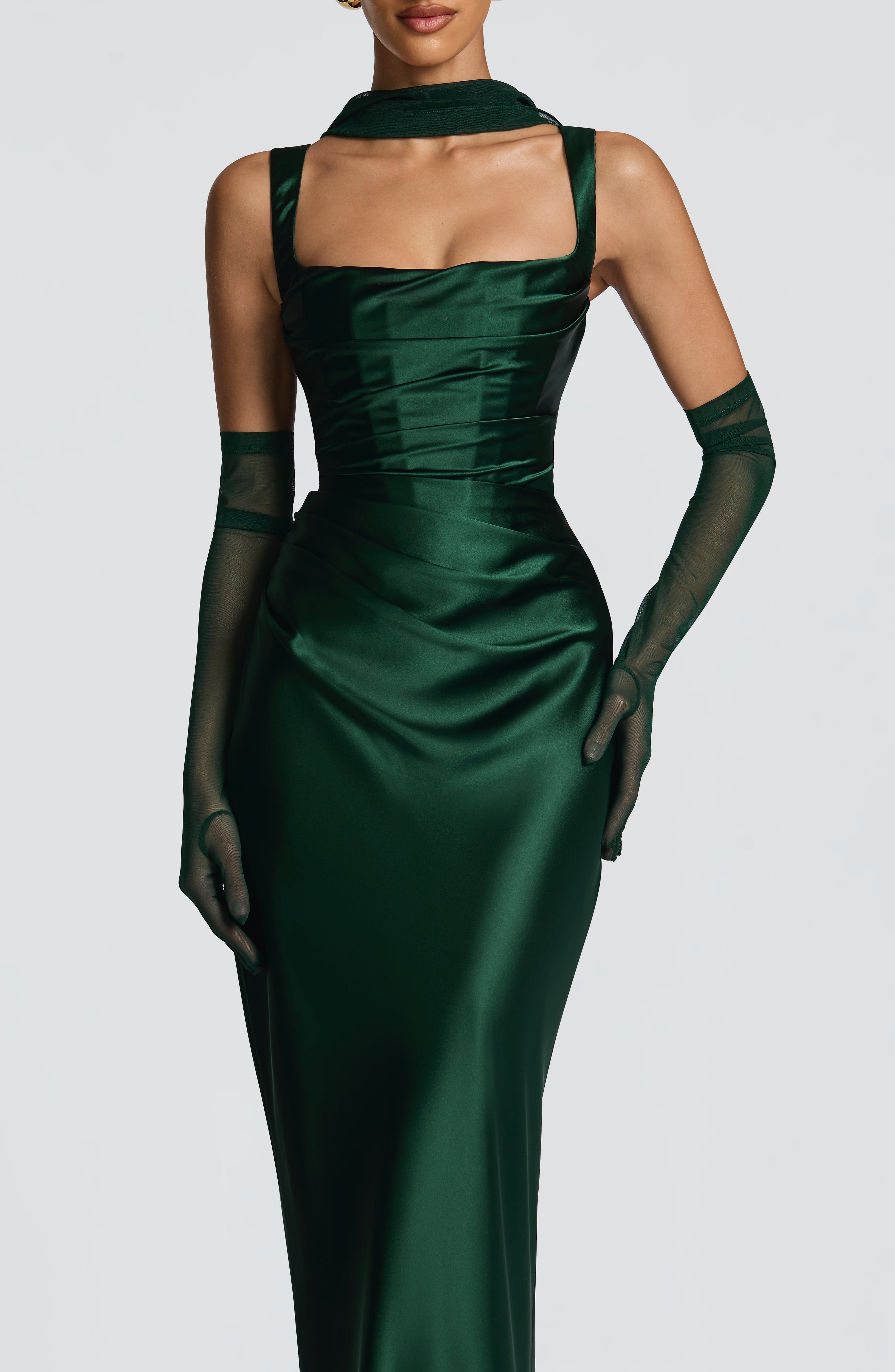Calanthe Maxi Dress - Emerald - Napalia