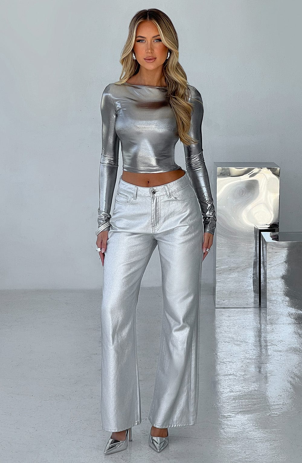 Cassidy Pant - Silver - Napalia