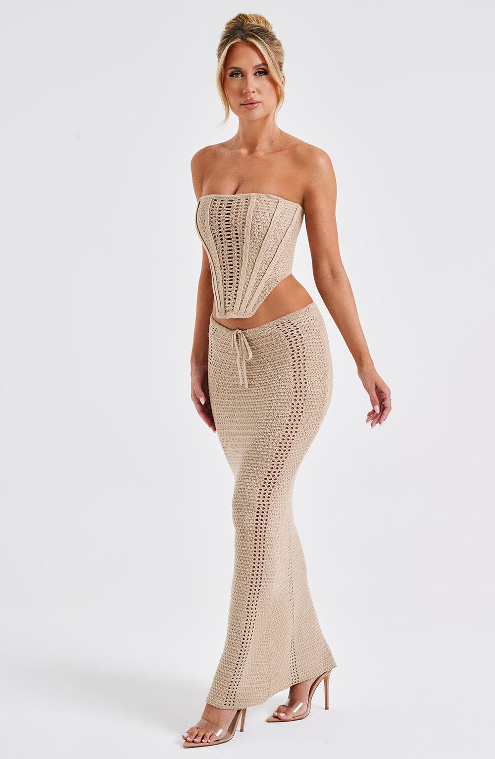 Chayenne Maxi Skirt - Beige - Napalia