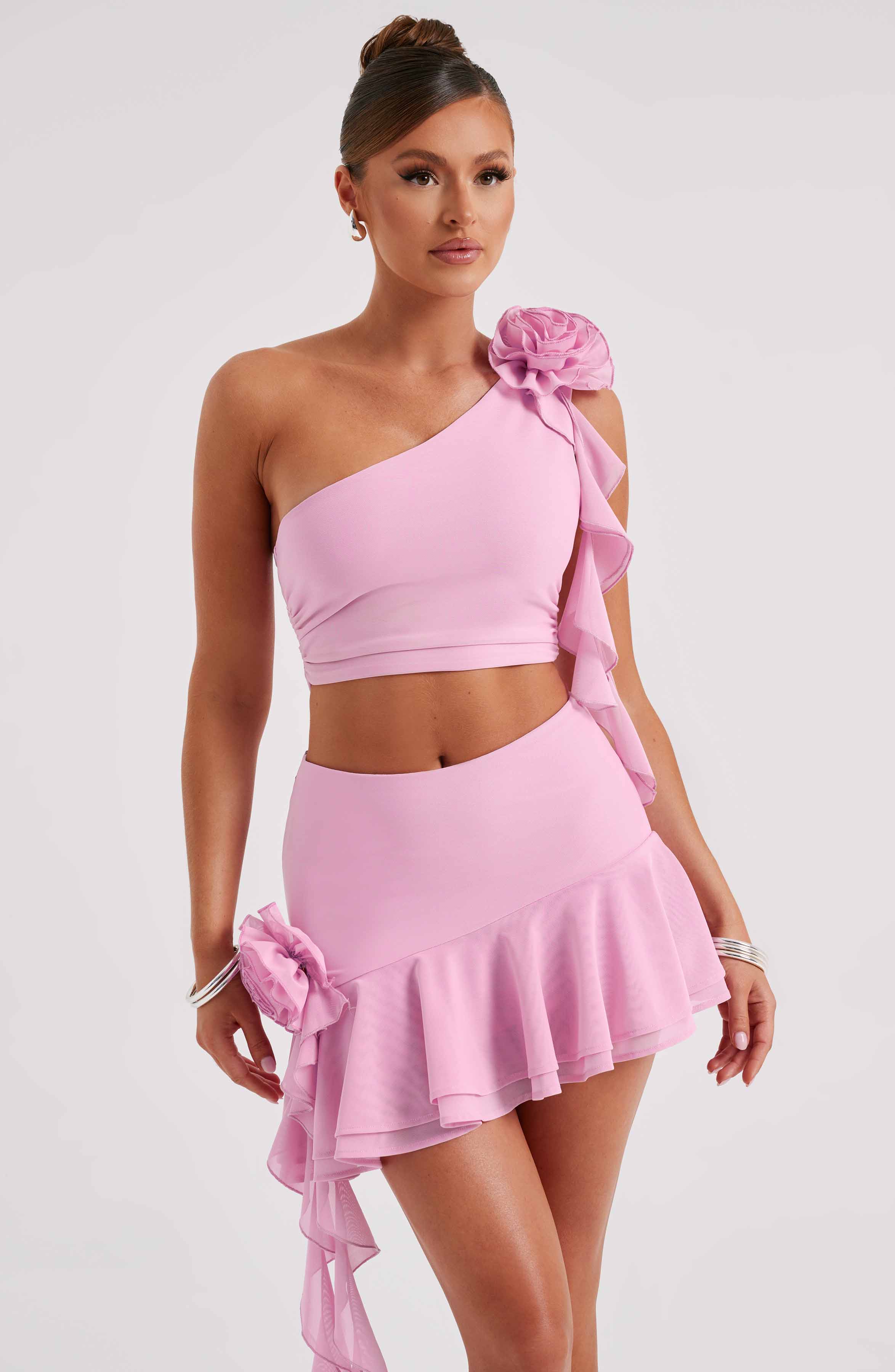 Daina Mini Skirt - Pink - Napalia