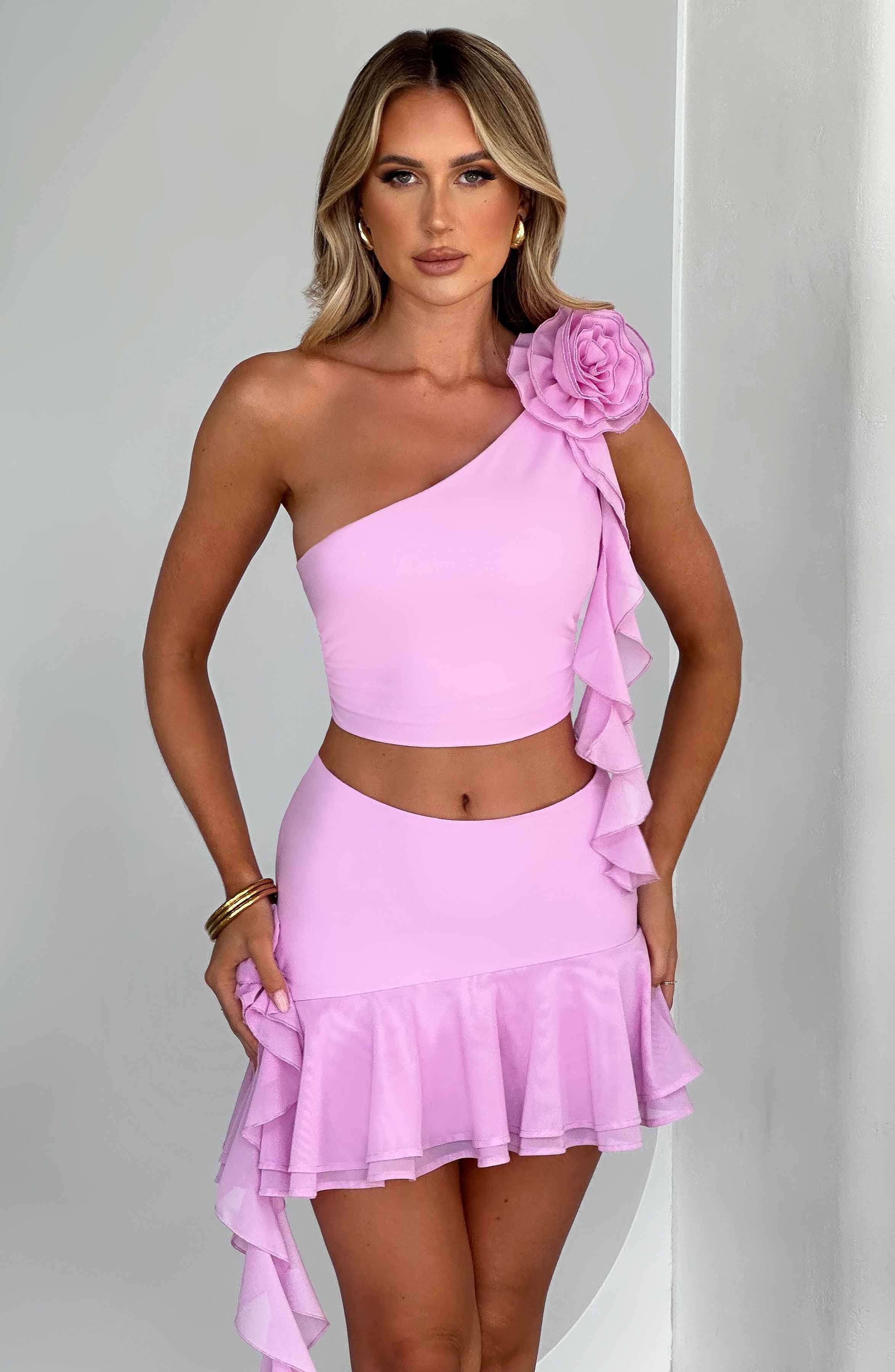 Daina Mini Skirt - Pink - Napalia