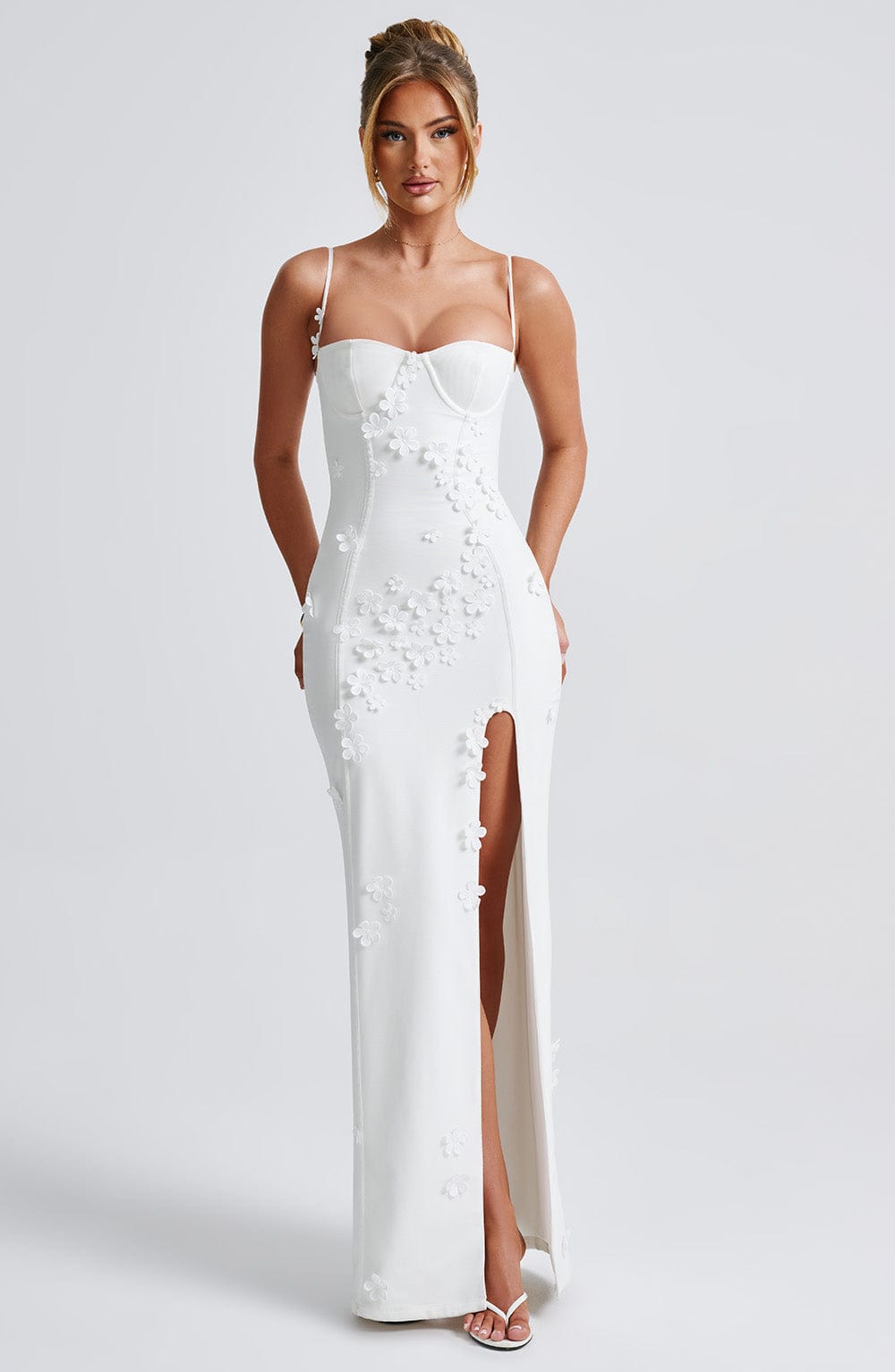 Dalary Maxi Dress - Ivory Lined - Napalia