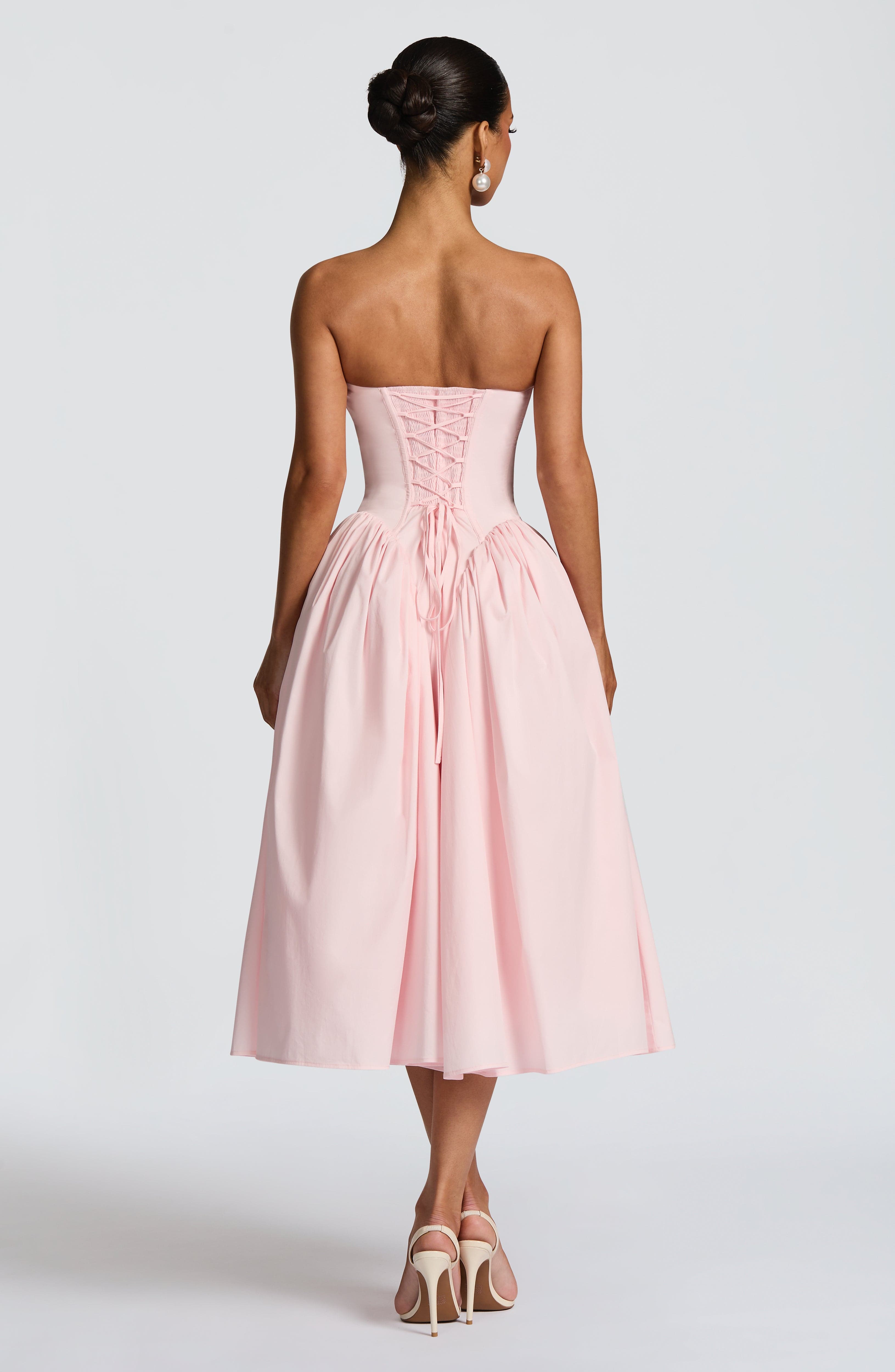 Darla Midi Dress - Blush - Napalia