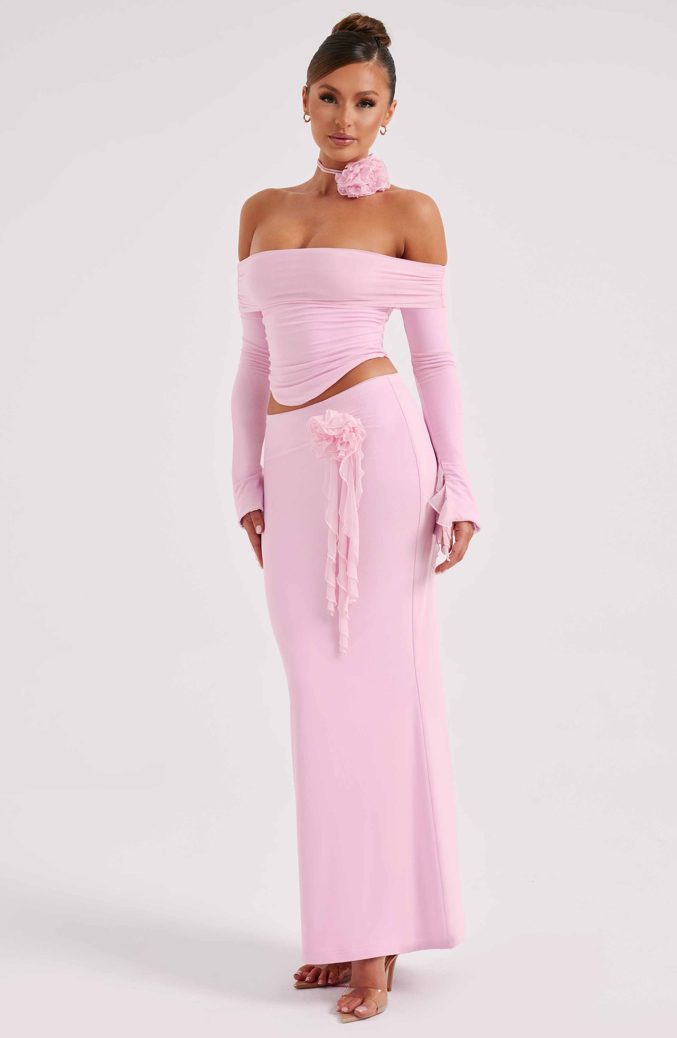 Deema Maxi Skirt - Pink - Napalia