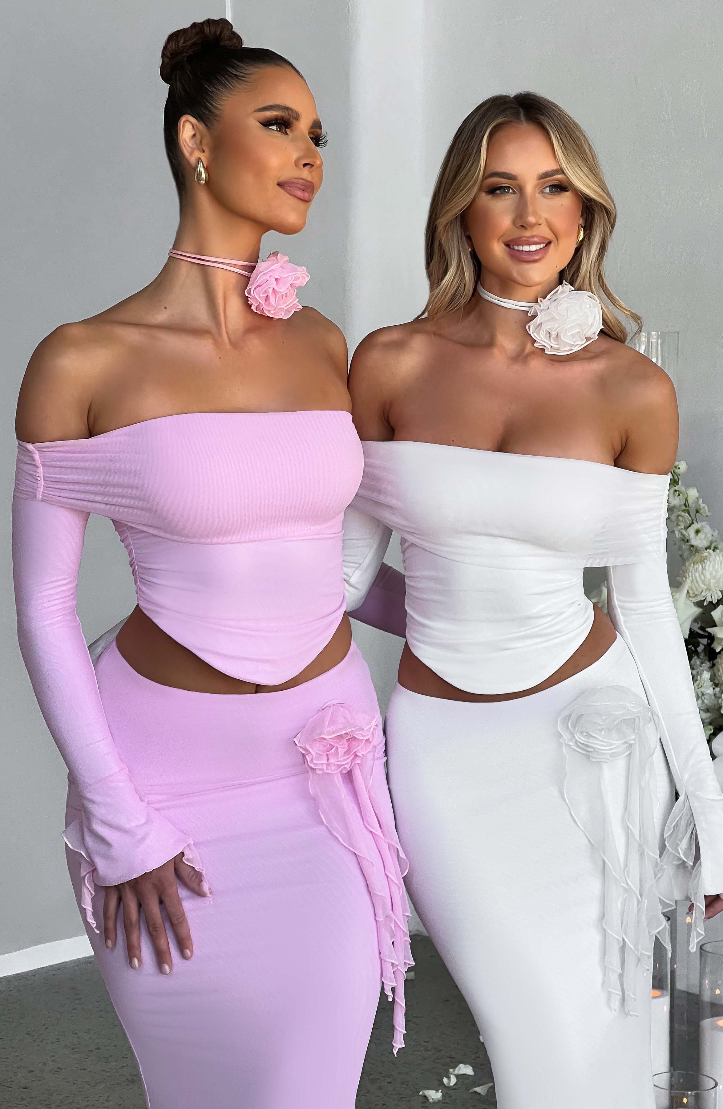 Deema Maxi Skirt - Pink - Napalia