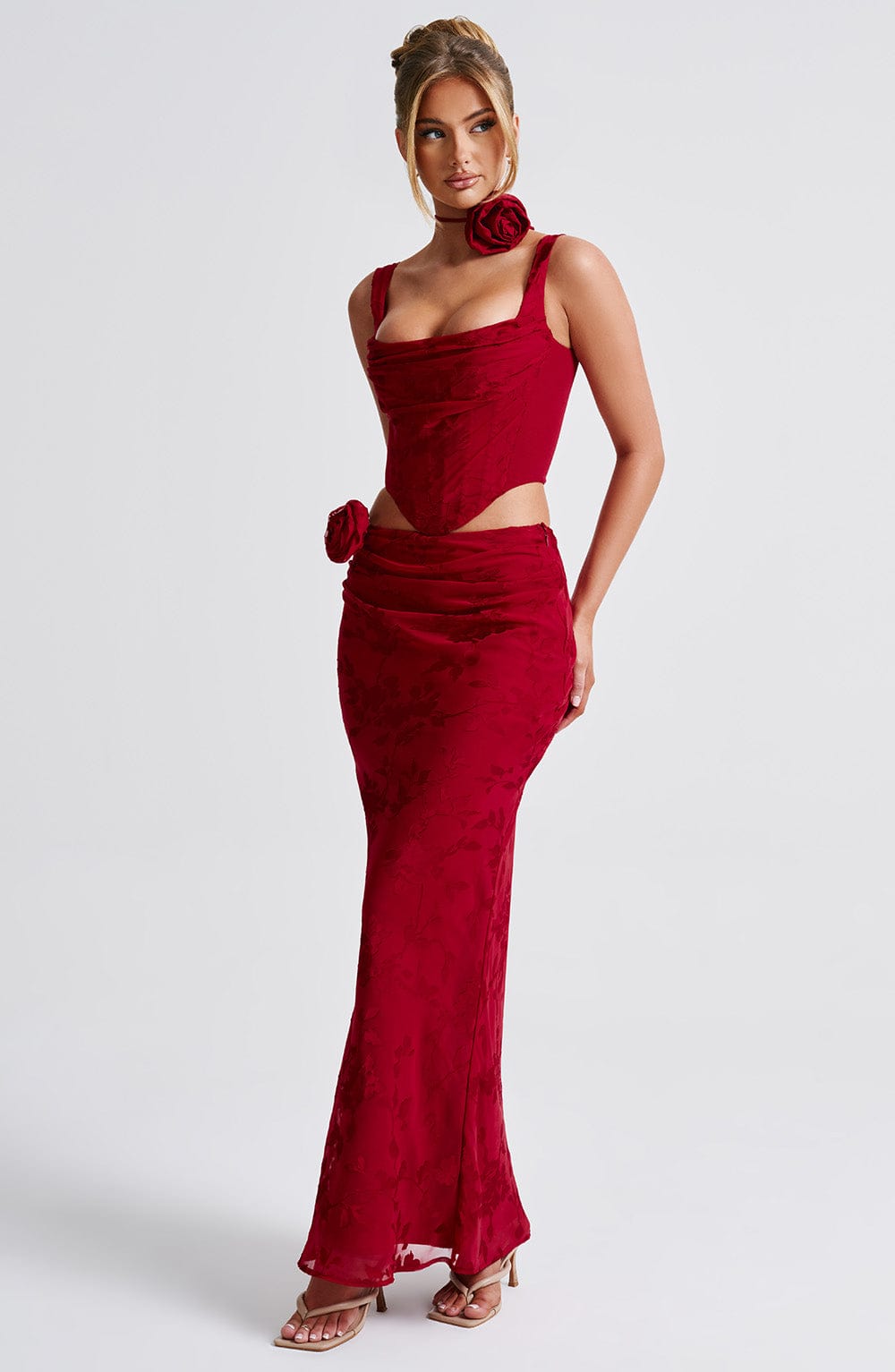 Elizabeth Maxi Skirt - Red - Napalia